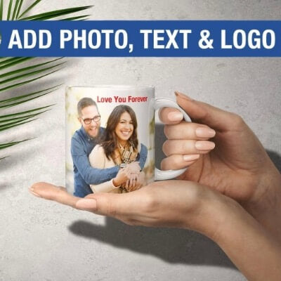 Custom coffee mug Personalized Coffee Mug 11 oz Ceramic – Add Photo, Text or Logo | Custom Picture Cup, Double‑Sided Print, Dishwasher & Microwave Safe, Made in USA | Gift for Men & Women, Mothers day fathers day birthday