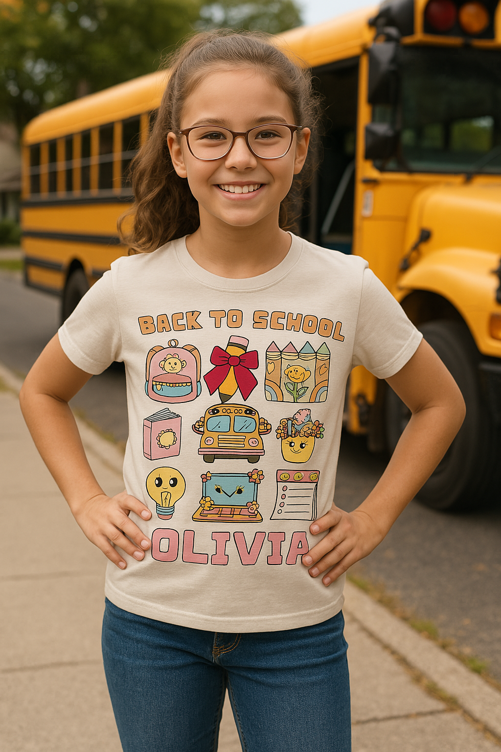 Custom Kids’ Shirt for First Day – Back to School Design