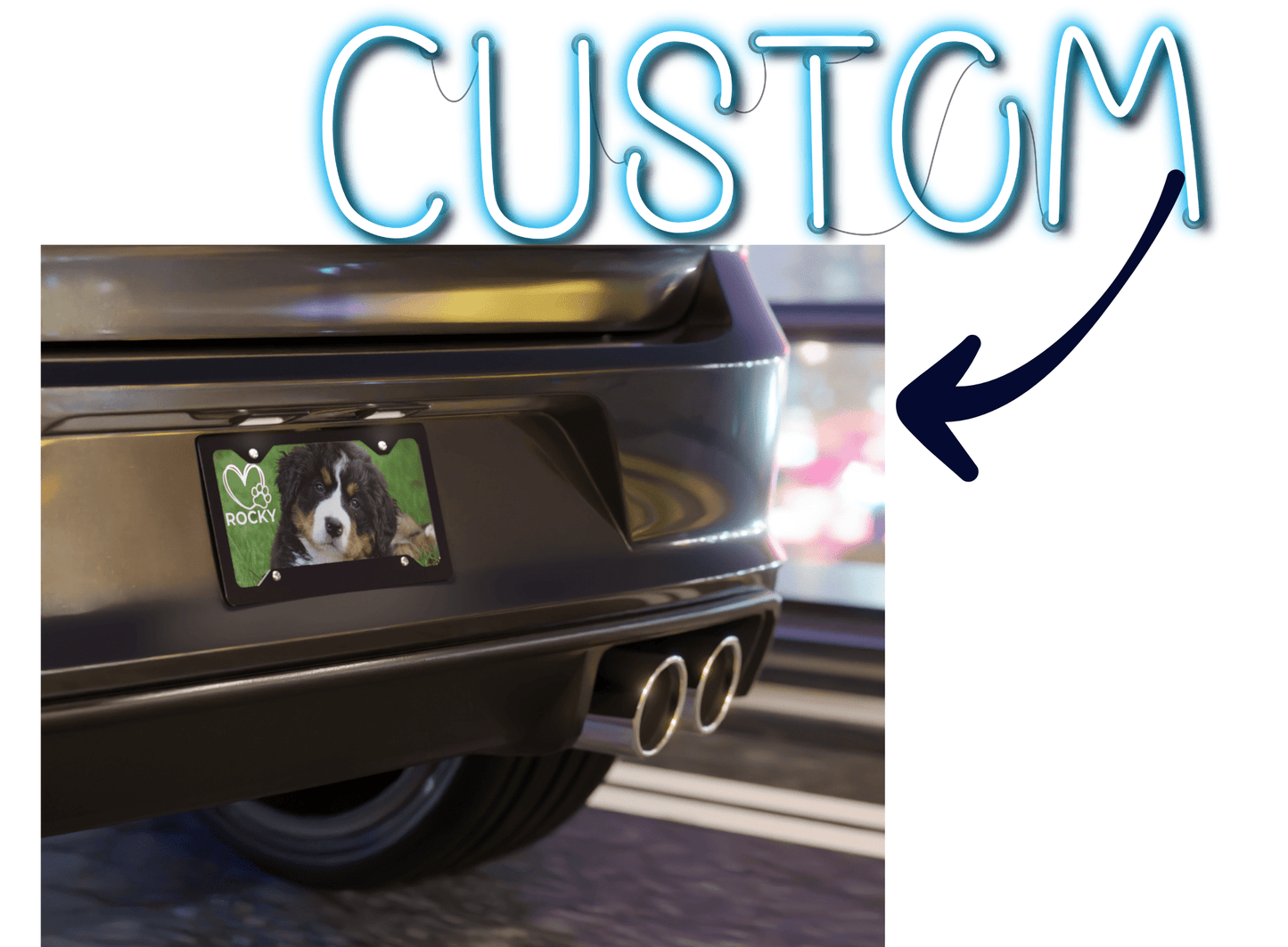 Custom car plate - Makarios kustom printing