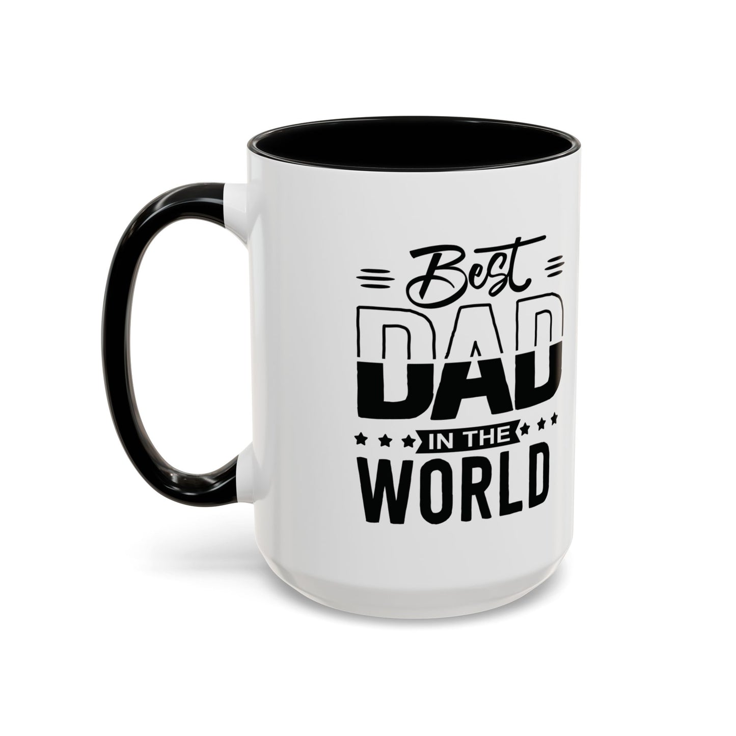 Custom Father's Day Accent Coffee Mug | 11oz & 15oz Personalized Ceramic Mug