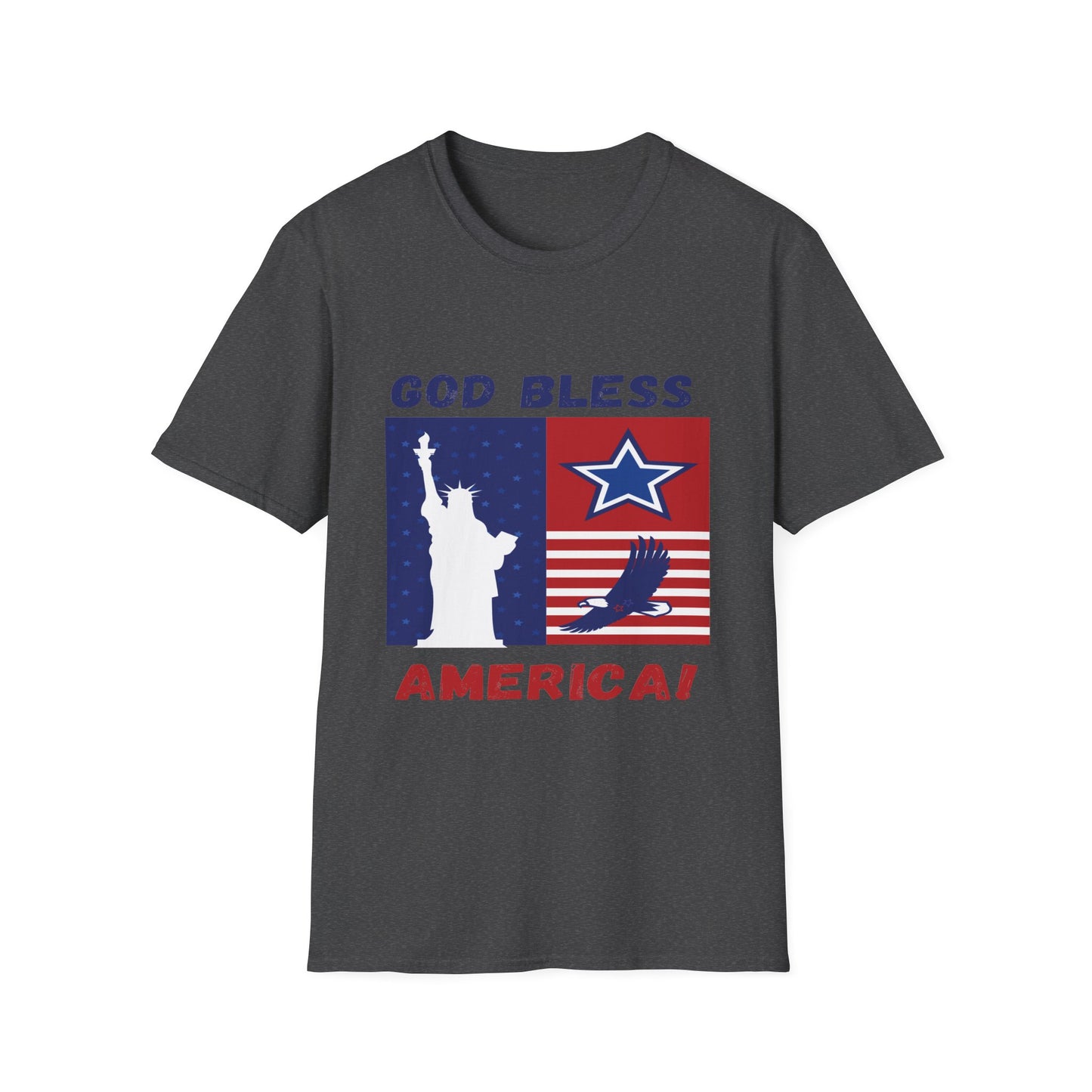 4th of July Unisex Softstyle T-Shirt |  Patriotic Tee