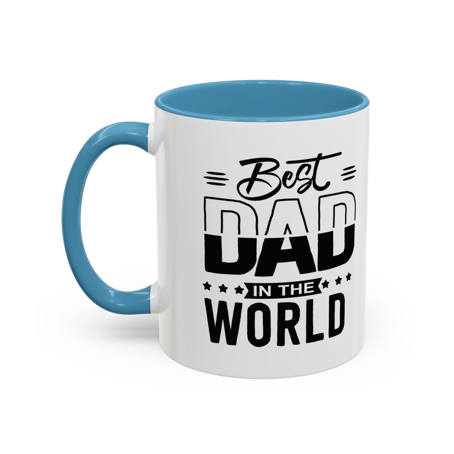 Custom Father's Day Accent Coffee Mug | 11oz & 15oz Personalized Ceramic Mug