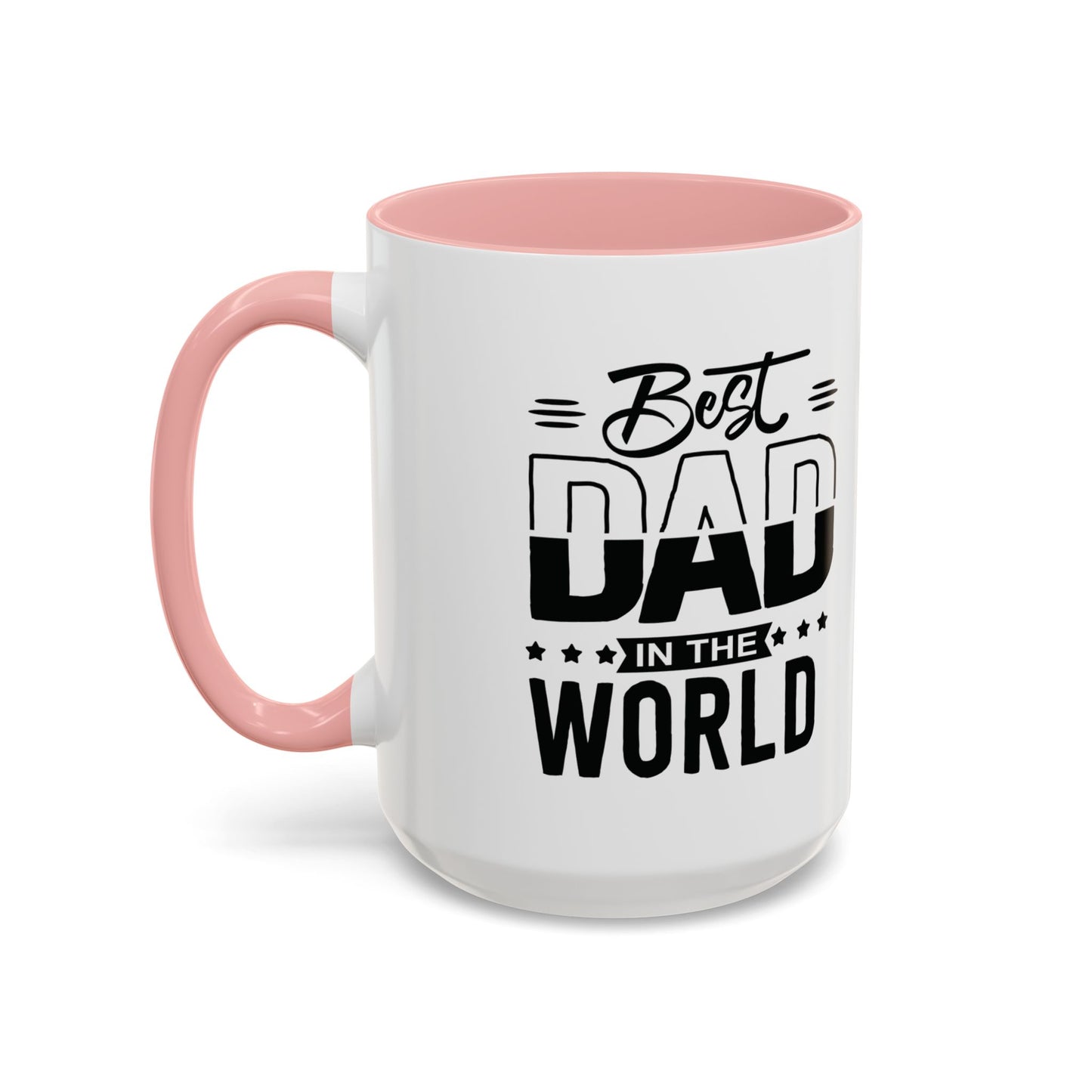 Custom Father's Day Accent Coffee Mug | 11oz & 15oz Personalized Ceramic Mug