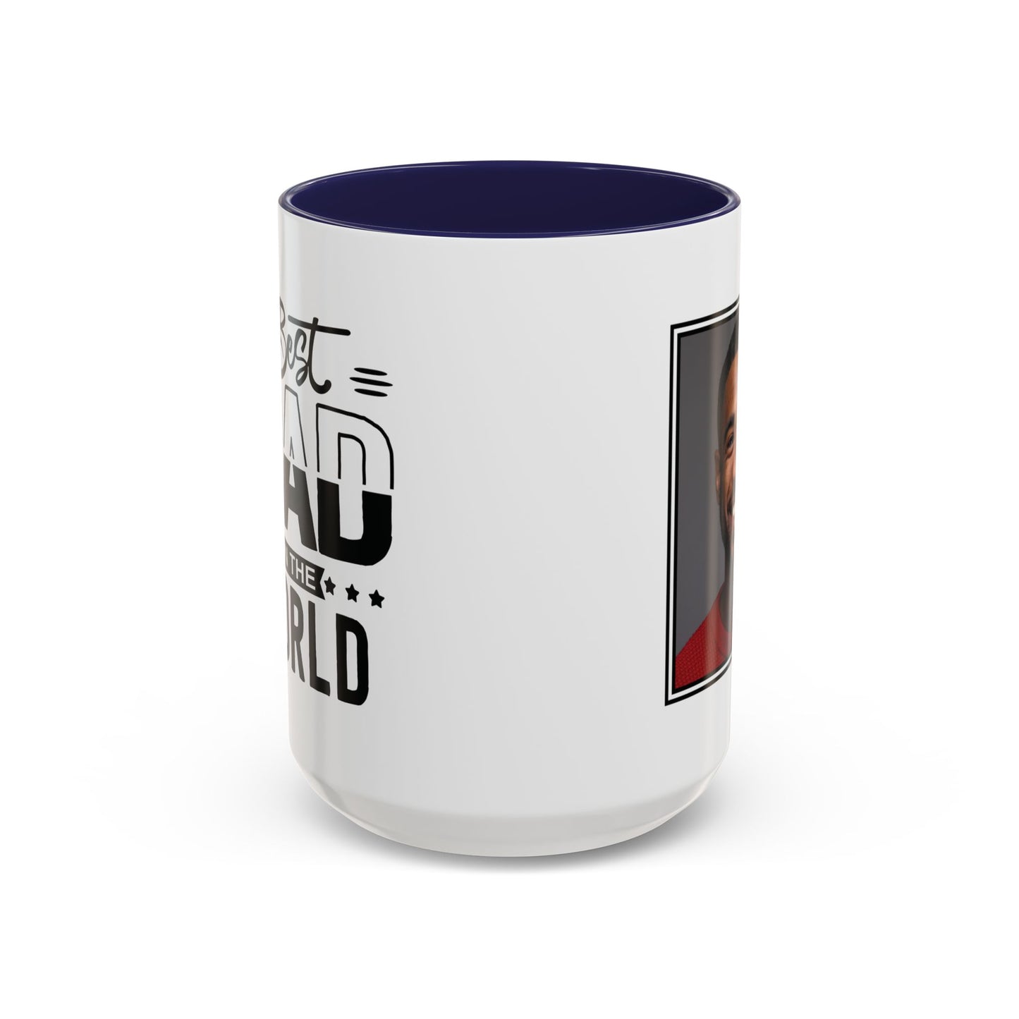 Custom Father's Day Accent Coffee Mug | 11oz & 15oz Personalized Ceramic Mug