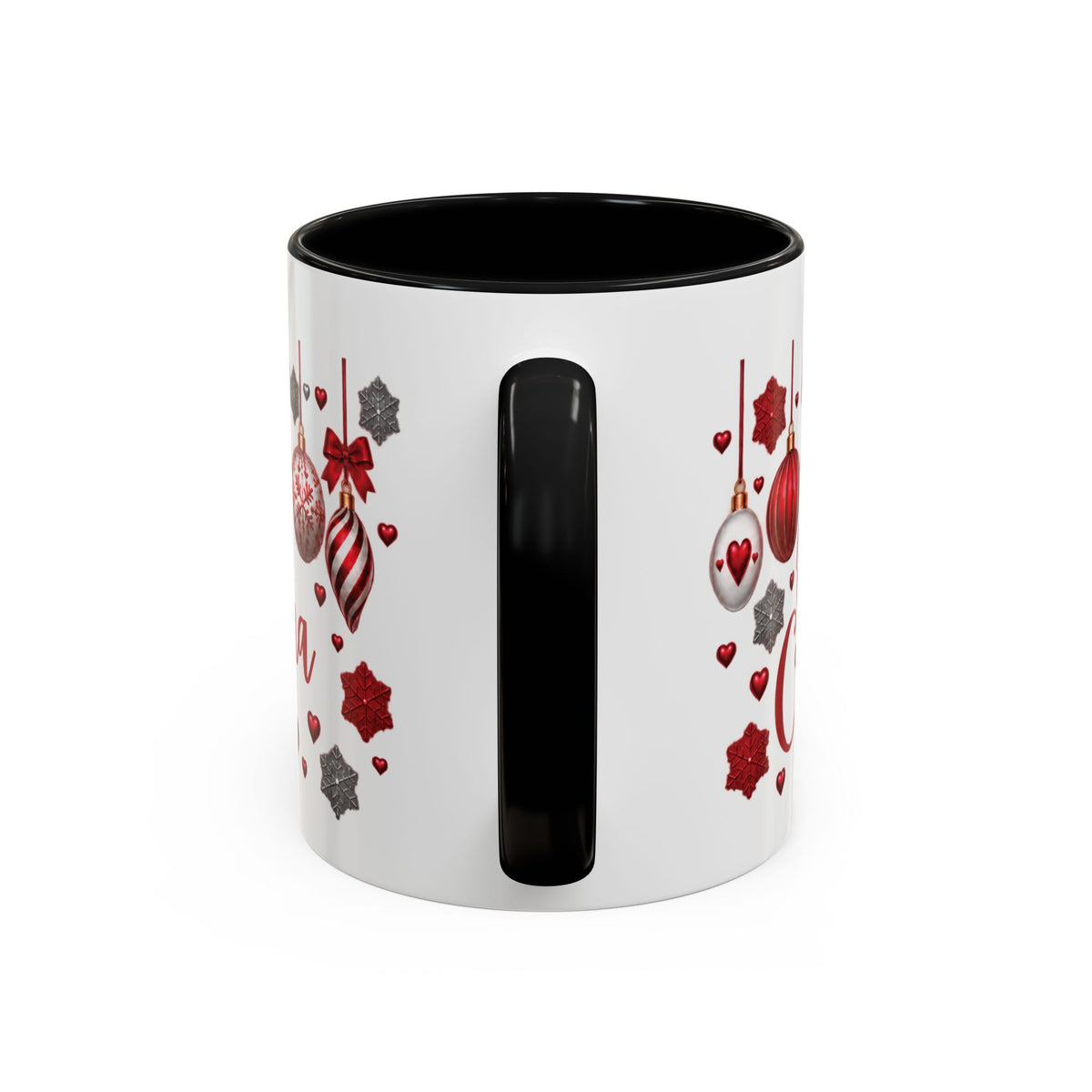 Personalized Christmas Mug with Name – Accent Coffee Mug (11, 15oz)