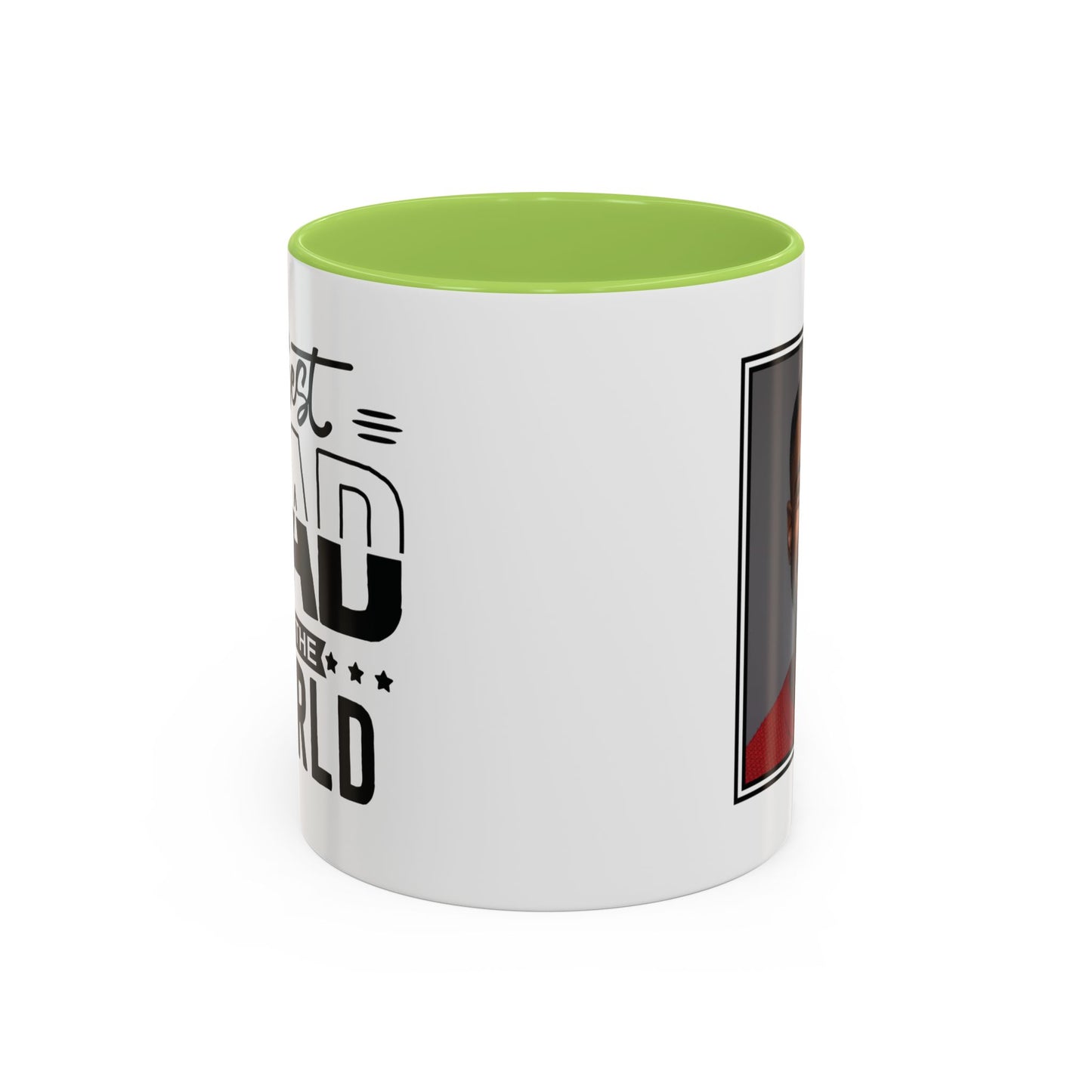 Custom Father's Day Accent Coffee Mug | 11oz & 15oz Personalized Ceramic Mug