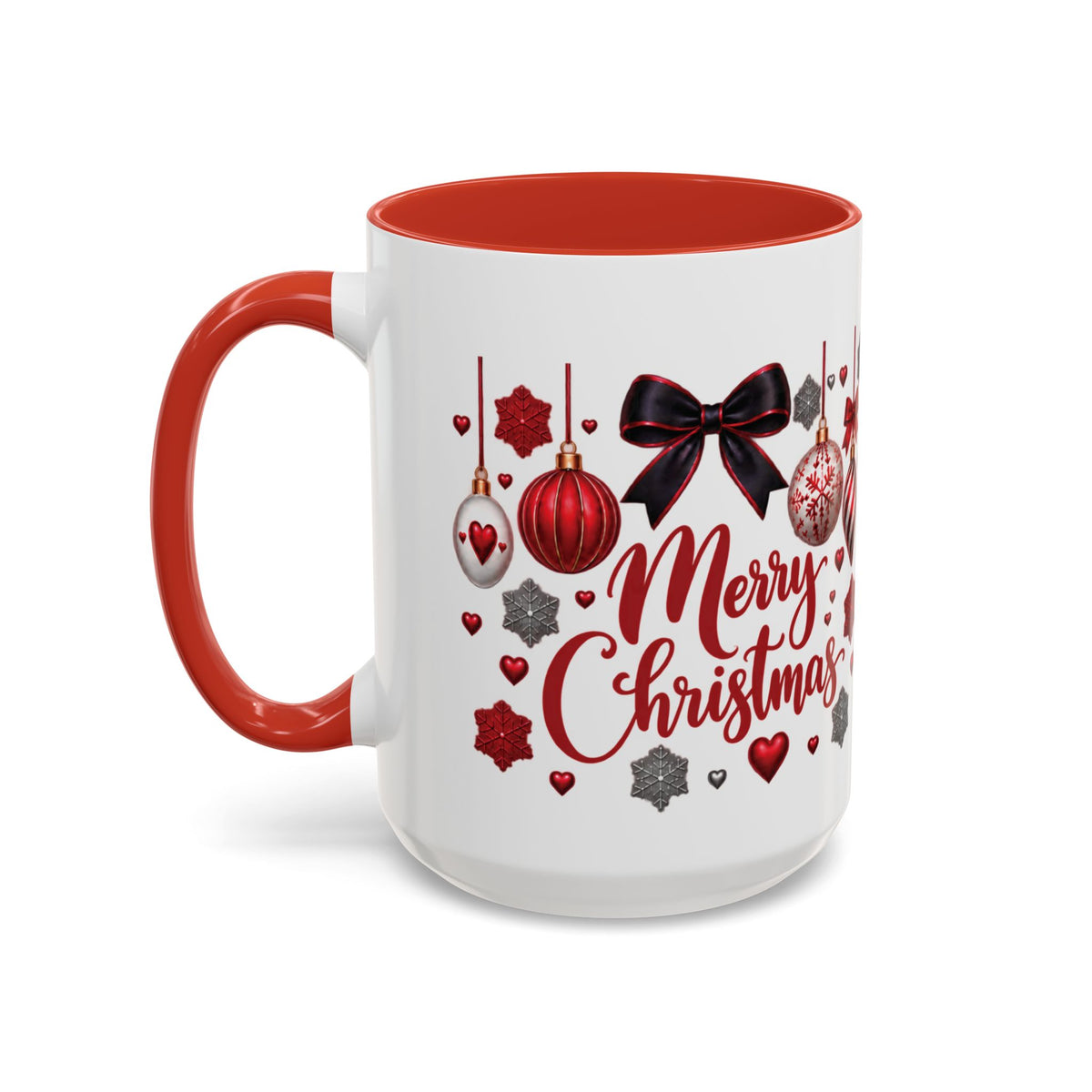 Personalized Christmas Mug with Name – Accent Coffee Mug (11, 15oz)