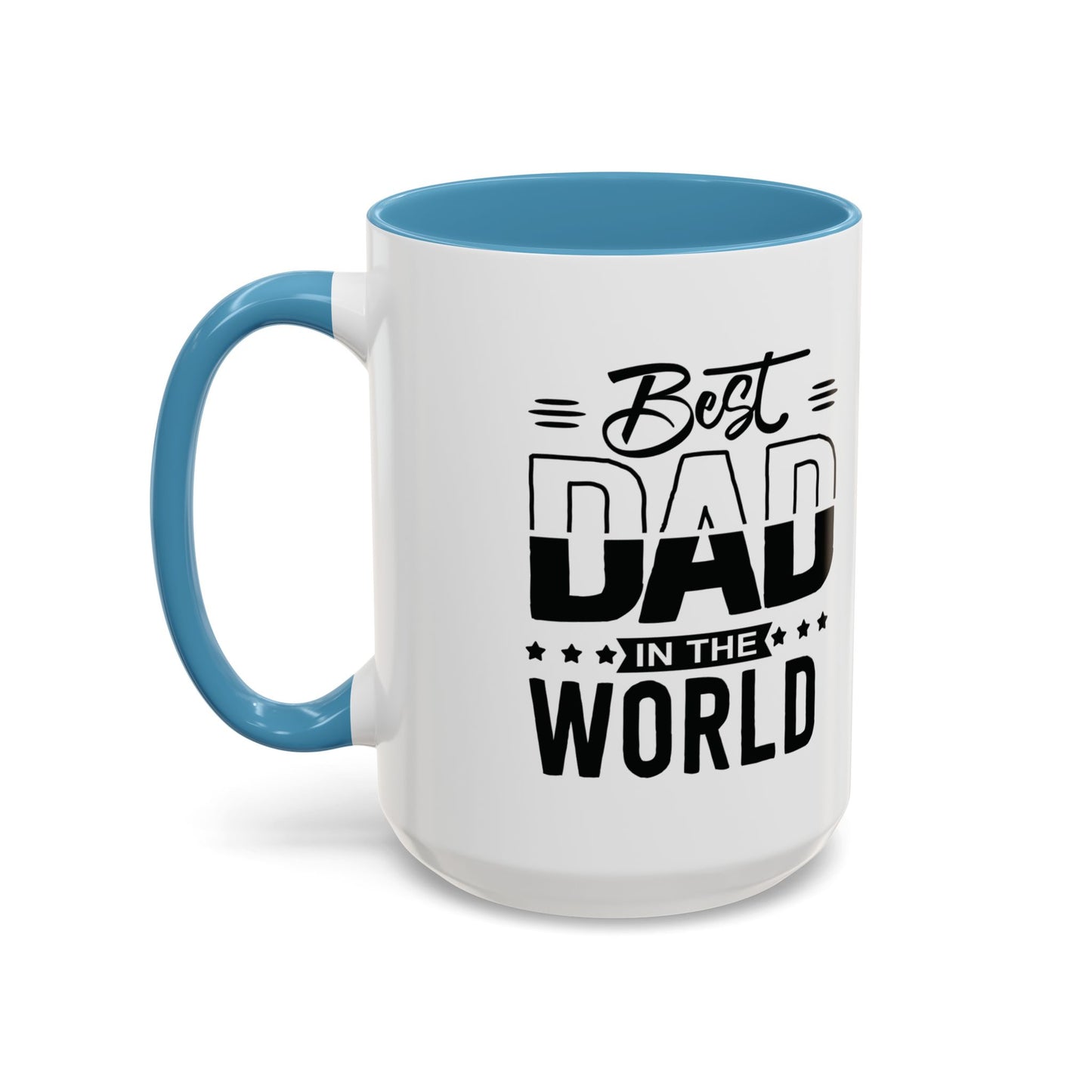 Custom Father's Day Accent Coffee Mug | 11oz & 15oz Personalized Ceramic Mug