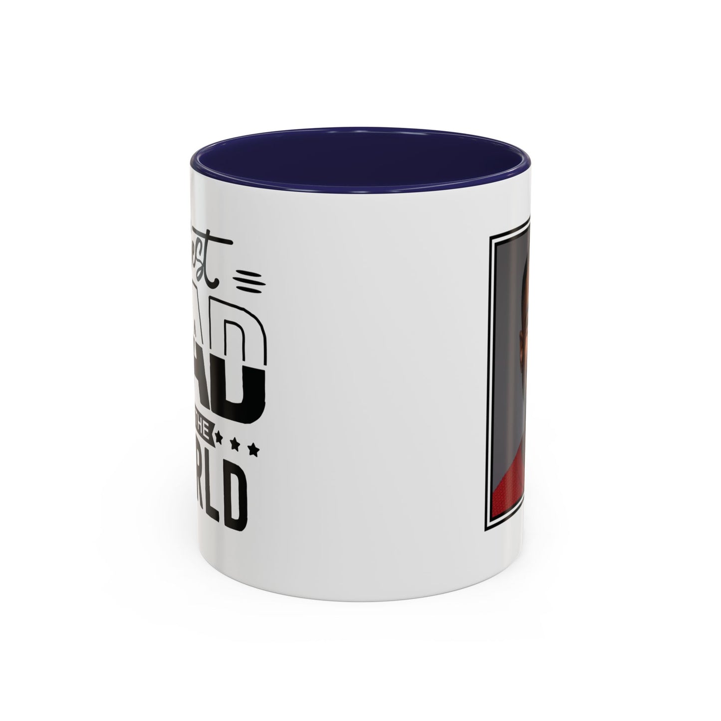 Custom Father's Day Accent Coffee Mug | 11oz & 15oz Personalized Ceramic Mug