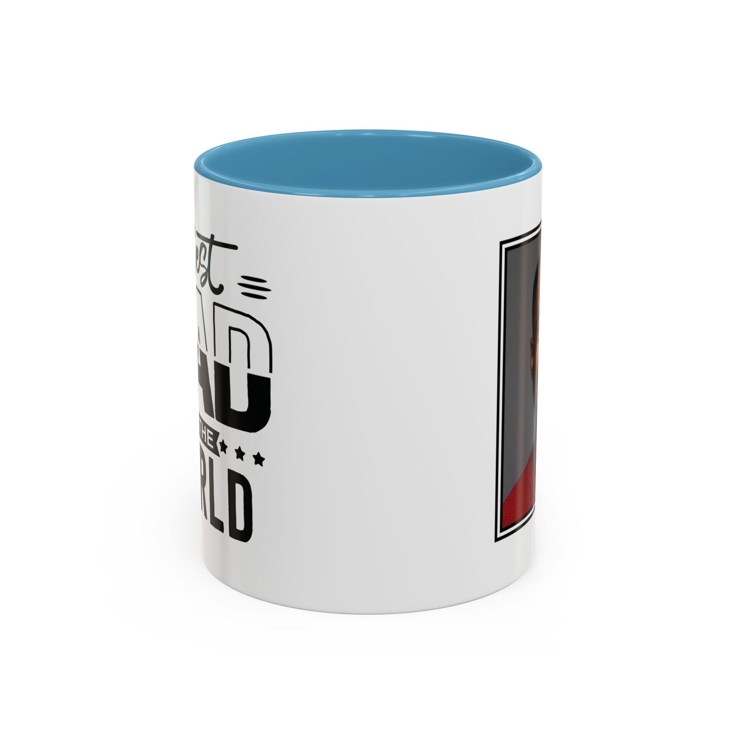 Custom Father's Day Accent Coffee Mug | 11oz & 15oz Personalized Ceramic Mug