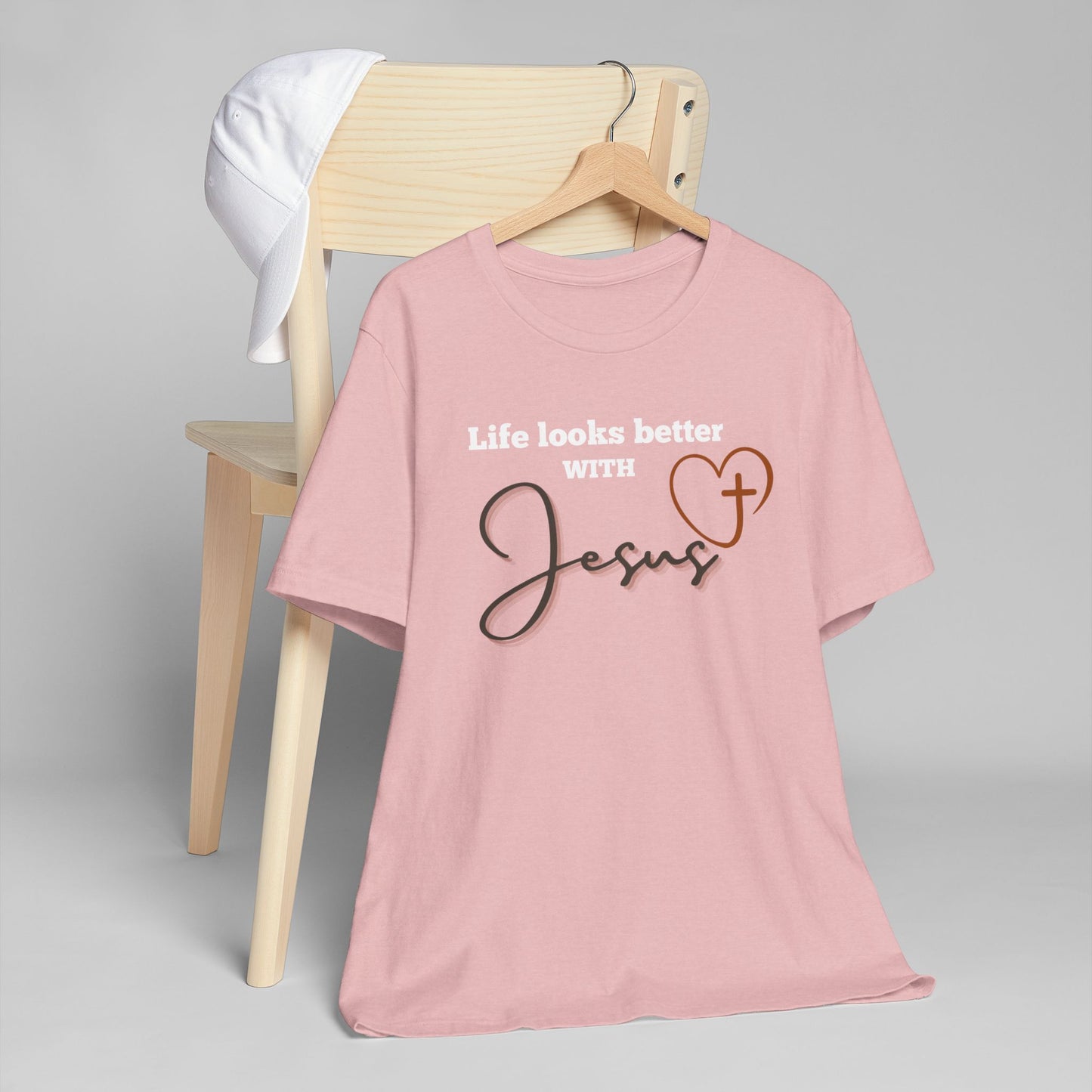 Faith Over Everything “With Jesus” Tee| Unisex Jersey Tee