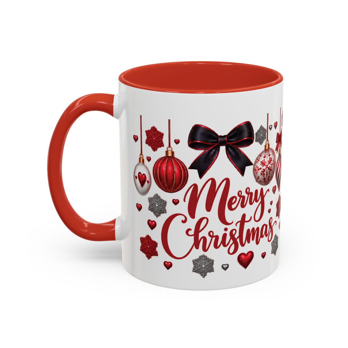 Personalized Christmas Mug with Name – Accent Coffee Mug (11, 15oz)
