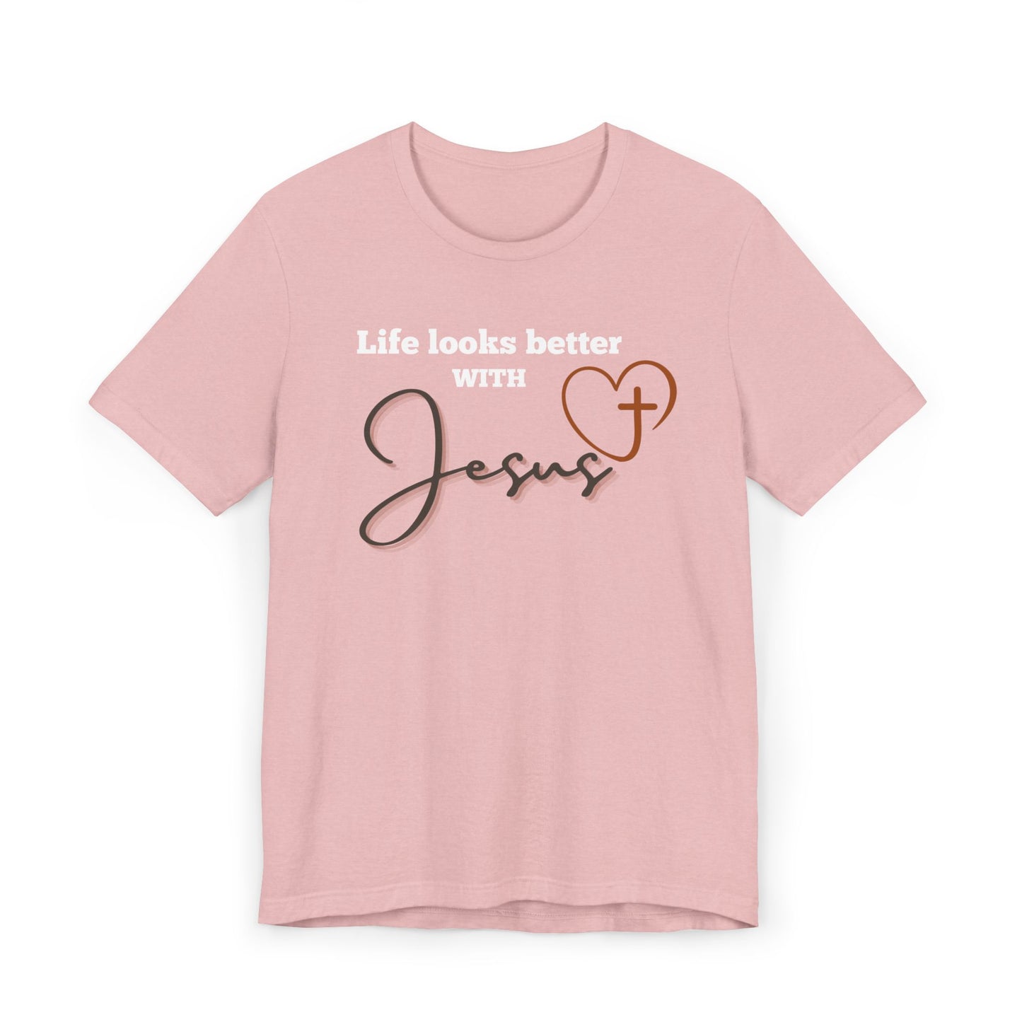 Faith Over Everything “With Jesus” Tee| Unisex Jersey Tee