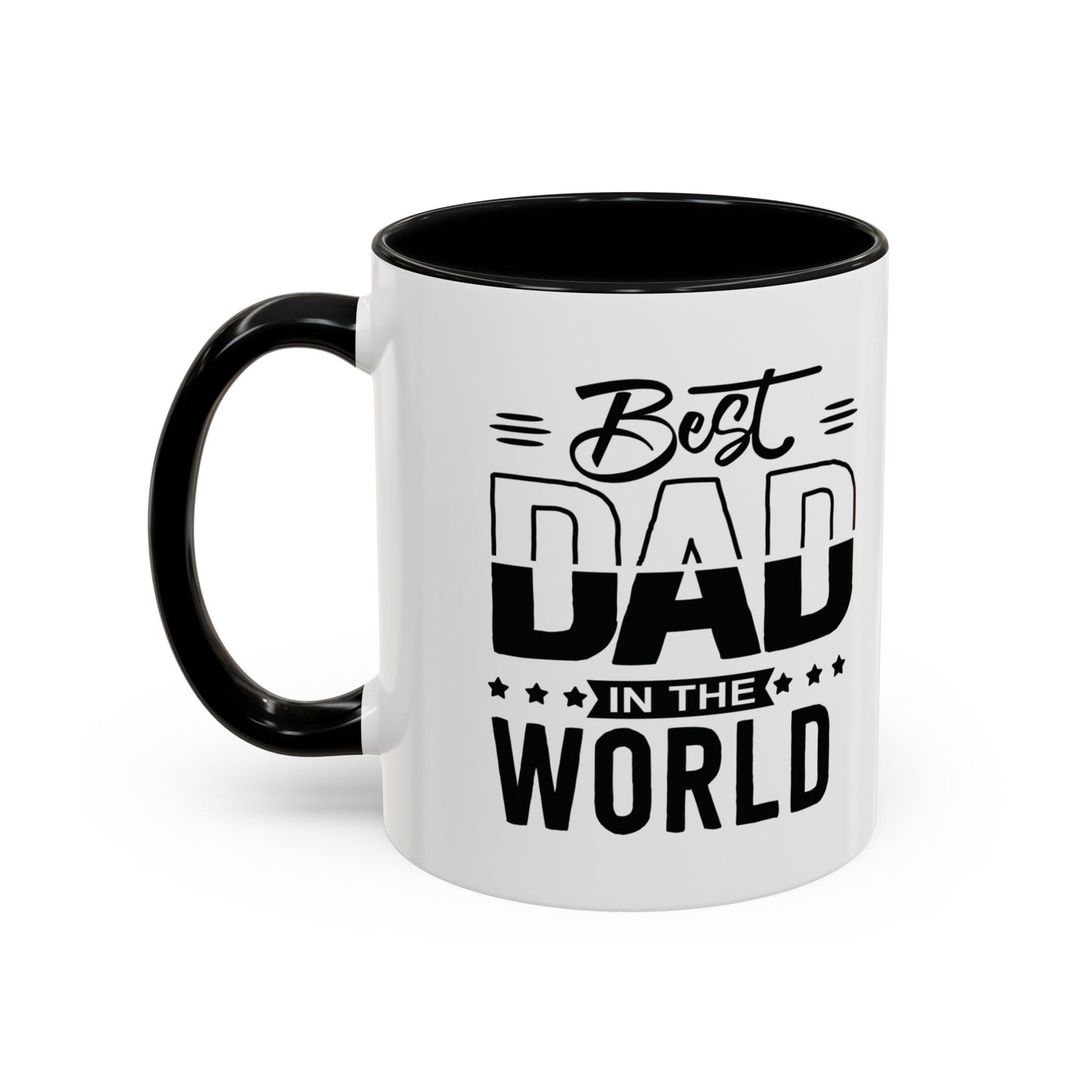 Custom Father's Day Accent Coffee Mug | 11oz & 15oz Personalized Ceramic Mug