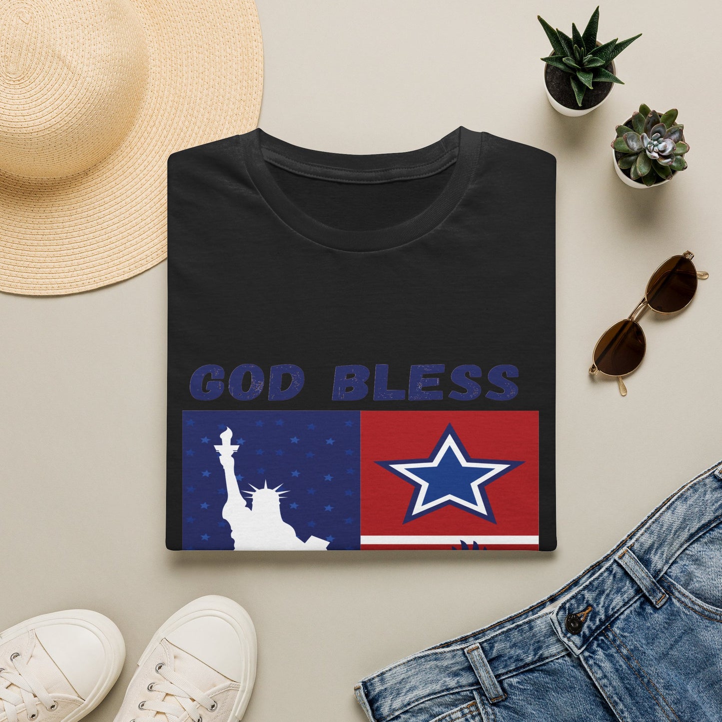 4th of July Unisex Softstyle T-Shirt |  Patriotic Tee