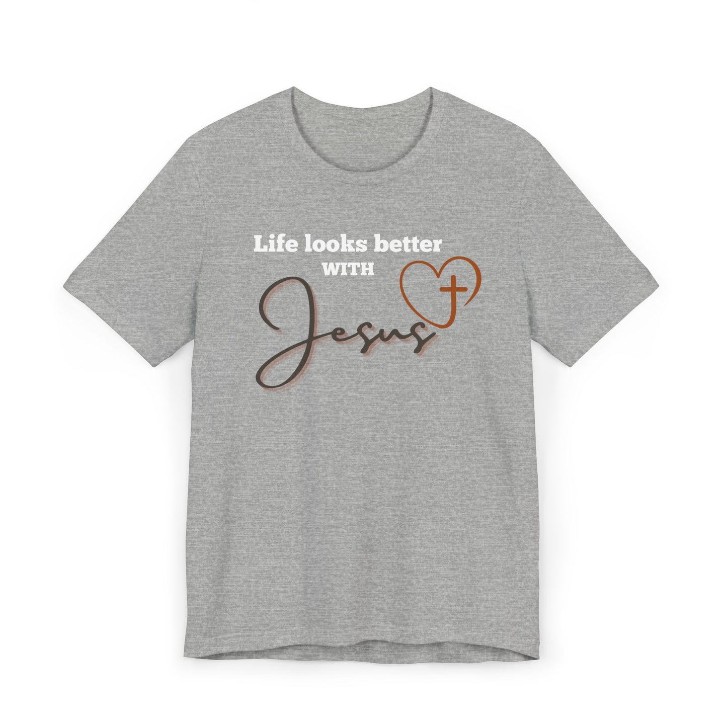 Faith Over Everything “With Jesus” Tee| Unisex Jersey Tee
