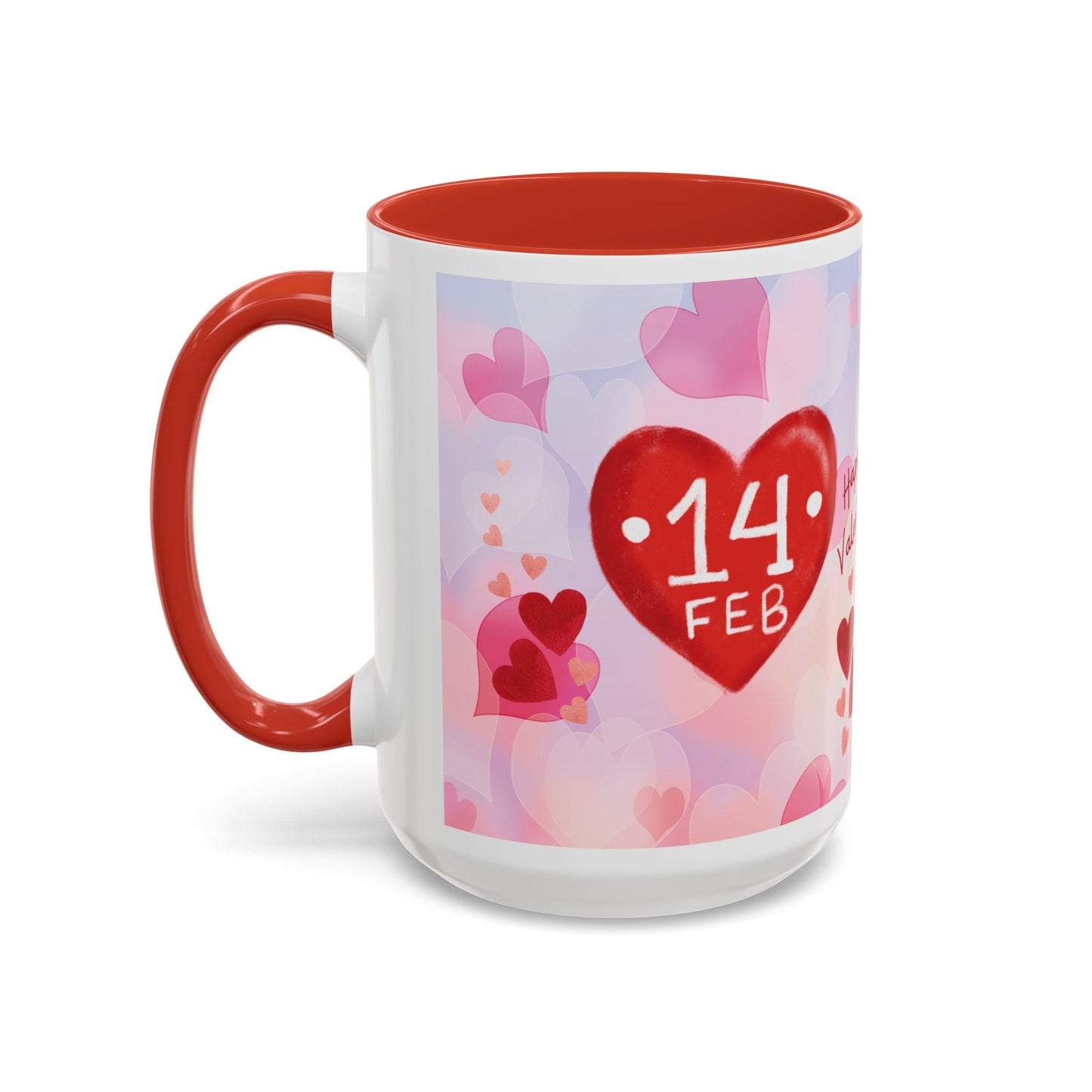 Valentine’s Day Mug Set – Romantic Heart & Custom Photo Design