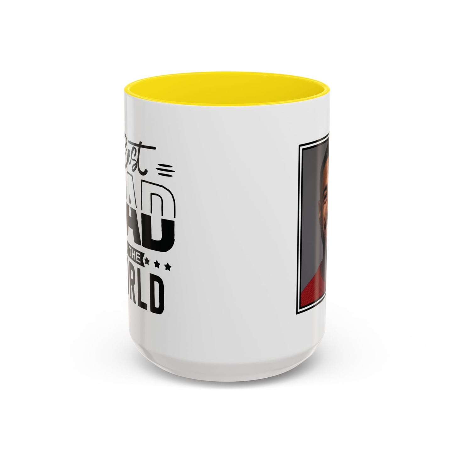 Custom Father's Day Accent Coffee Mug | 11oz & 15oz Personalized Ceramic Mug