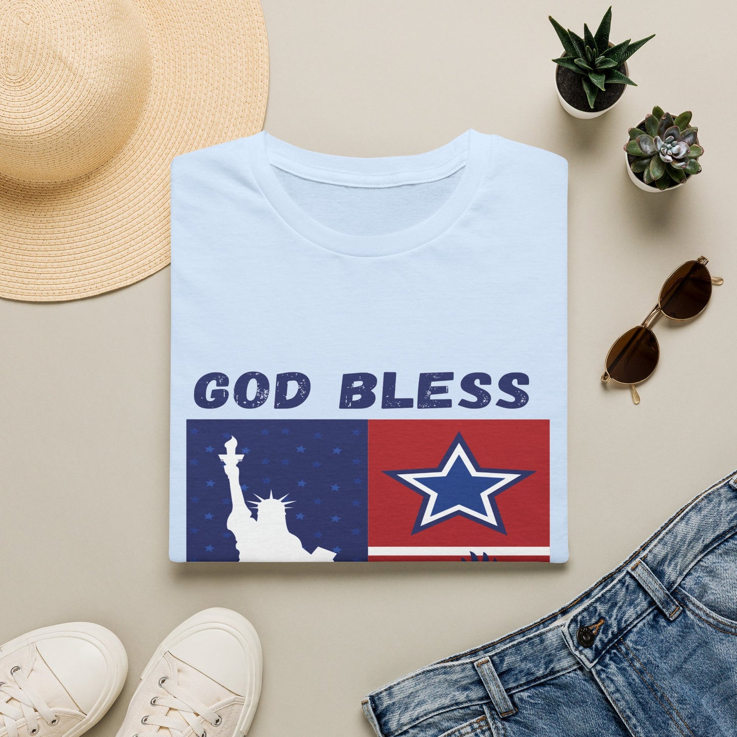 4th of July Unisex Softstyle T-Shirt |  Patriotic Tee