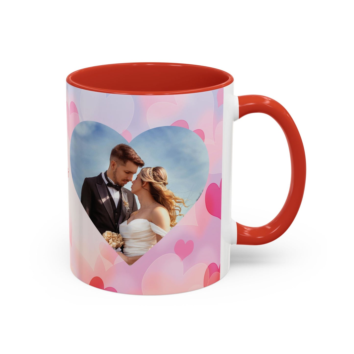Valentine’s Day Mug Set – Romantic Heart & Custom Photo Design