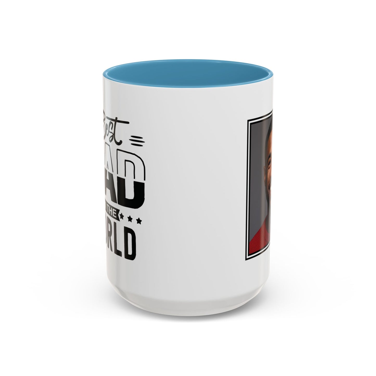 Custom Father's Day Accent Coffee Mug | 11oz & 15oz Personalized Ceramic Mug