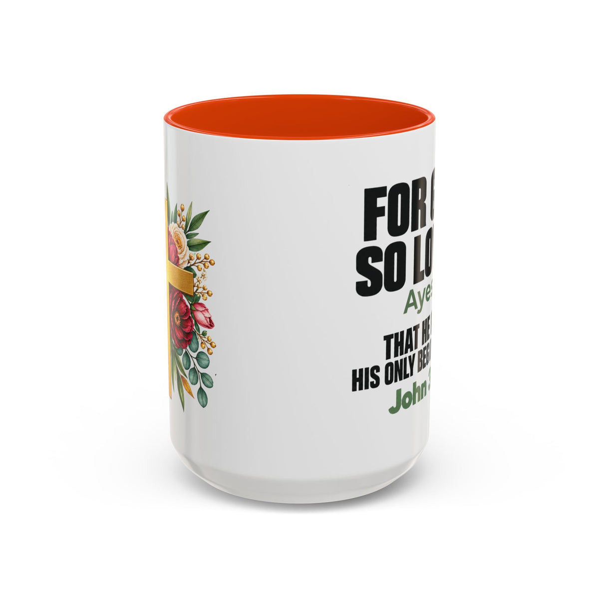 Personalized John 3:16 Christian Mug | For God So Loved Faith Gift (11oz, 15oz)