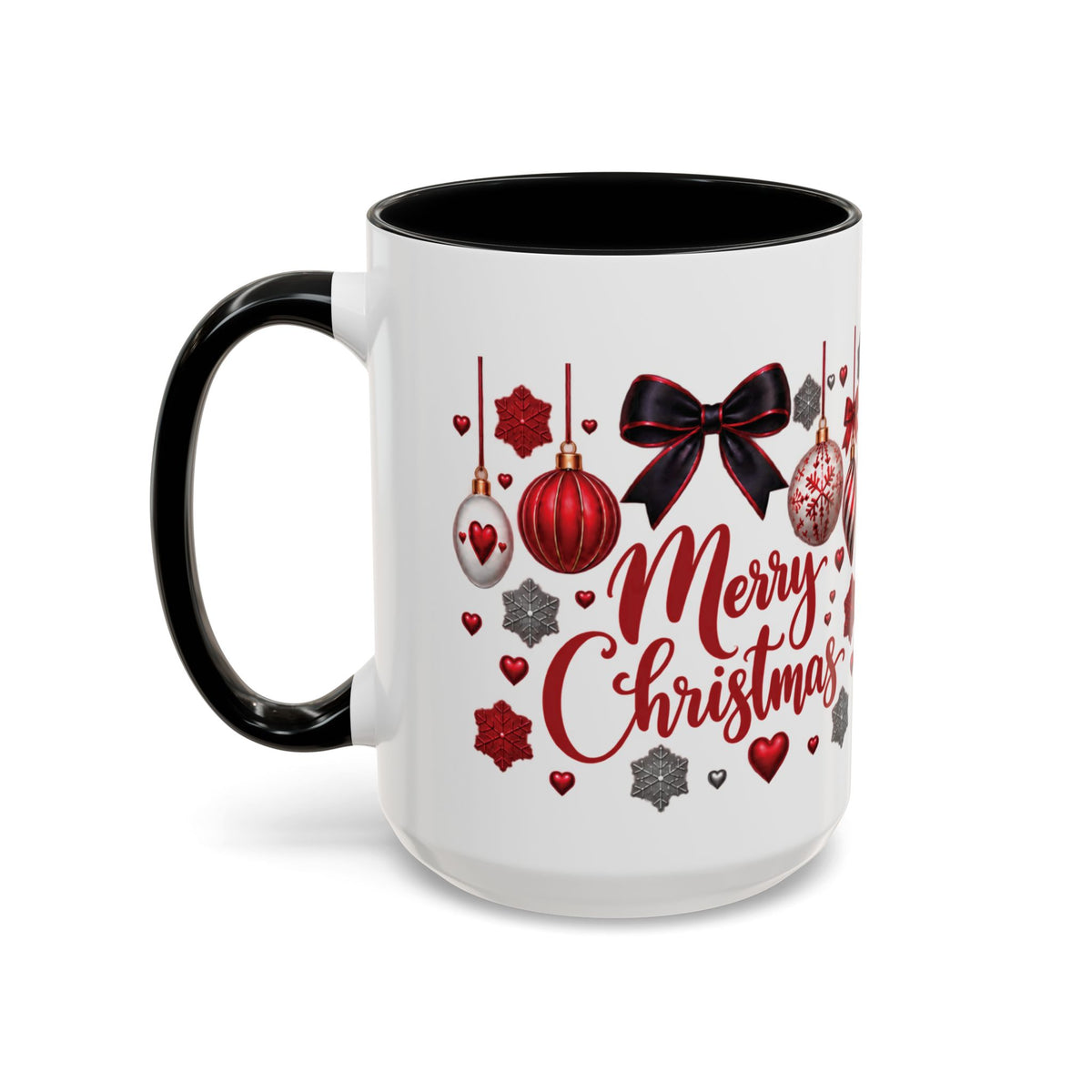 Personalized Christmas Mug with Name – Accent Coffee Mug (11, 15oz)