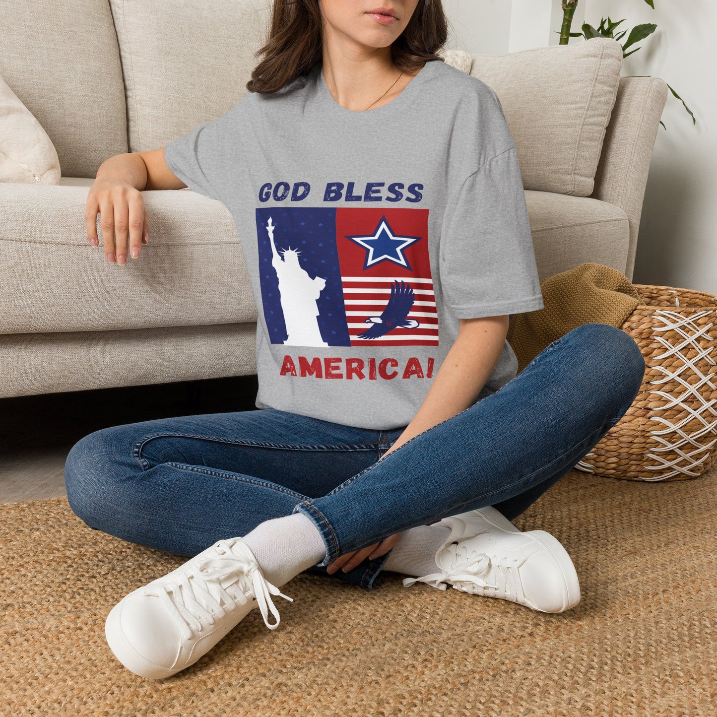 4th of July Unisex Softstyle T-Shirt |  Patriotic Tee