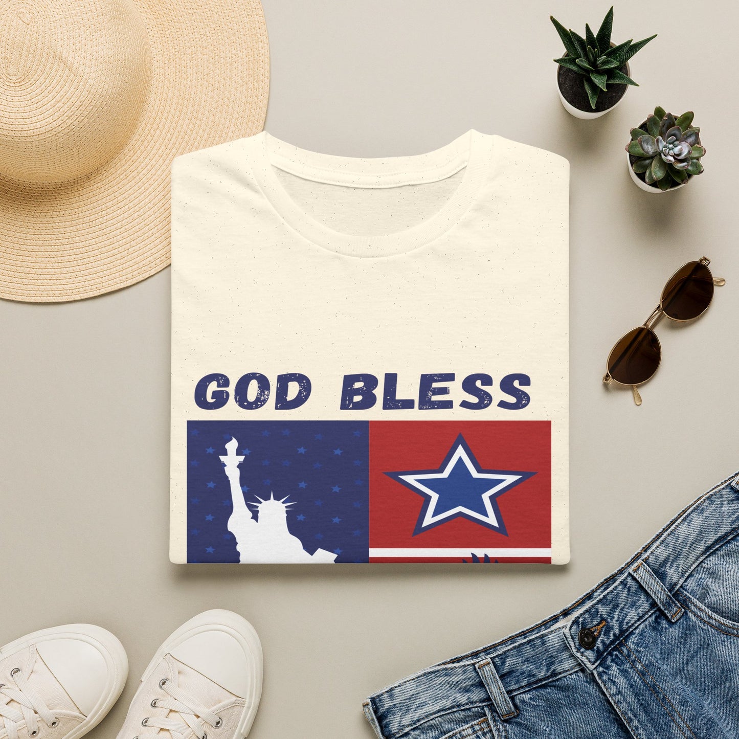 4th of July Unisex Softstyle T-Shirt |  Patriotic Tee