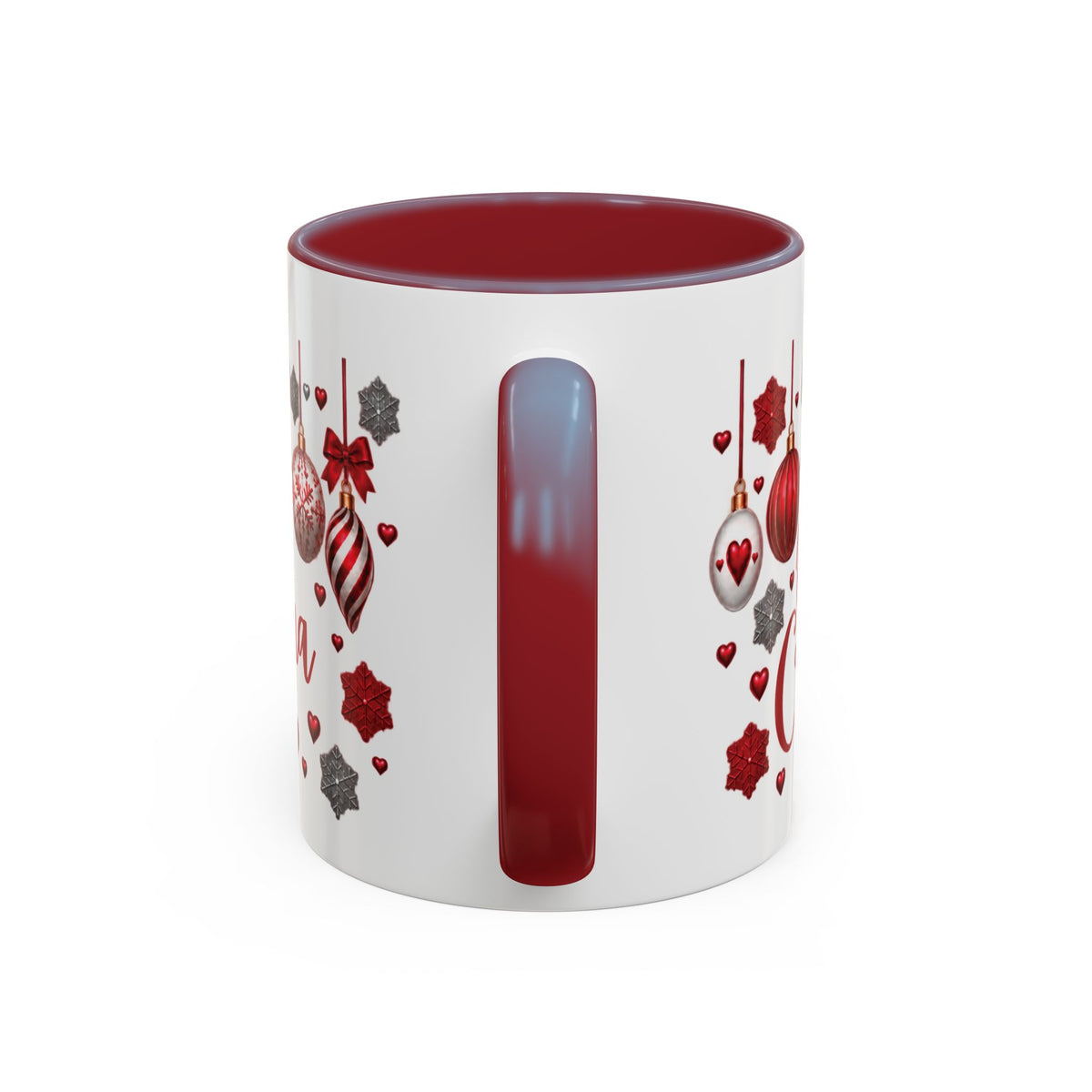 Personalized Christmas Mug with Name – Accent Coffee Mug (11, 15oz)