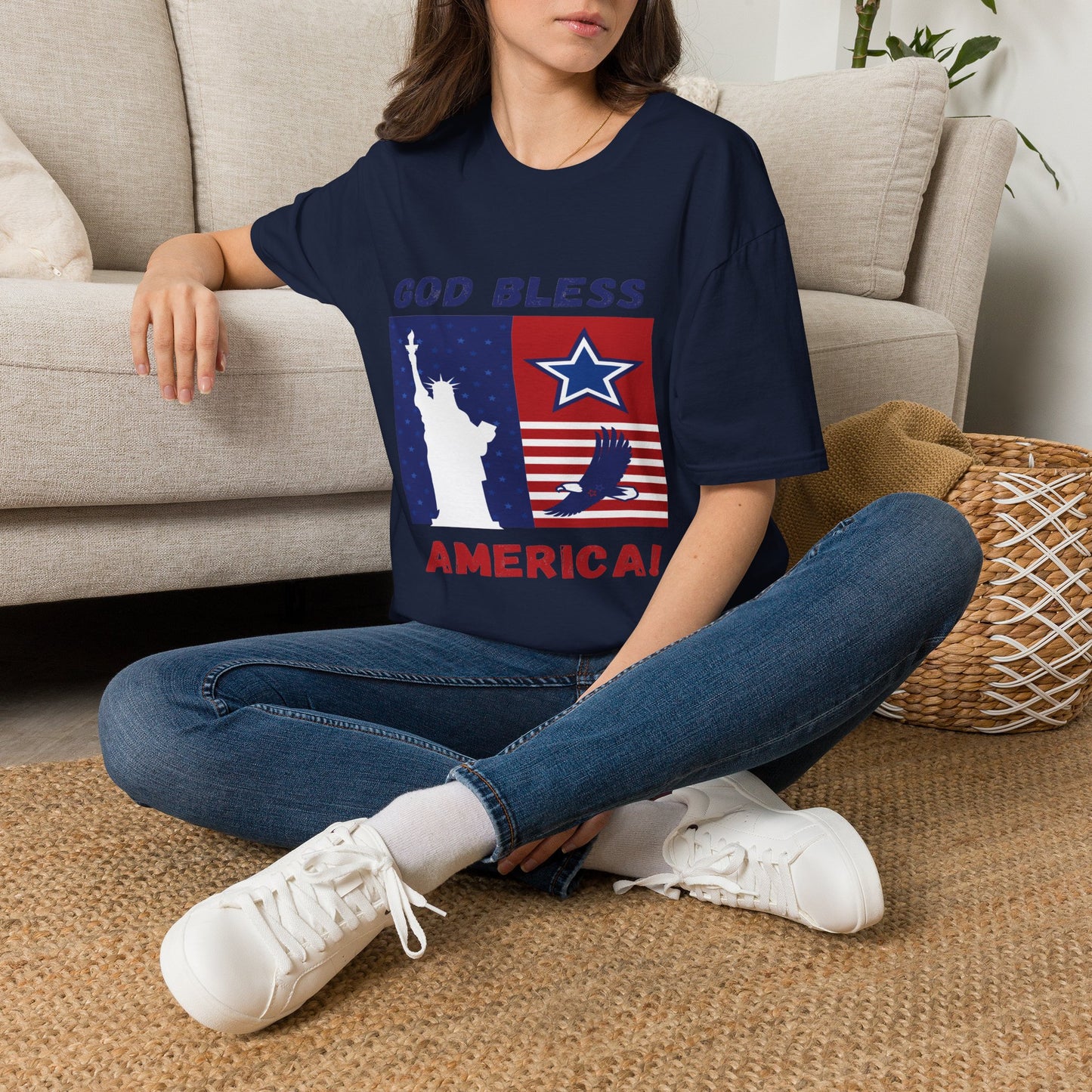 4th of July Unisex Softstyle T-Shirt |  Patriotic Tee