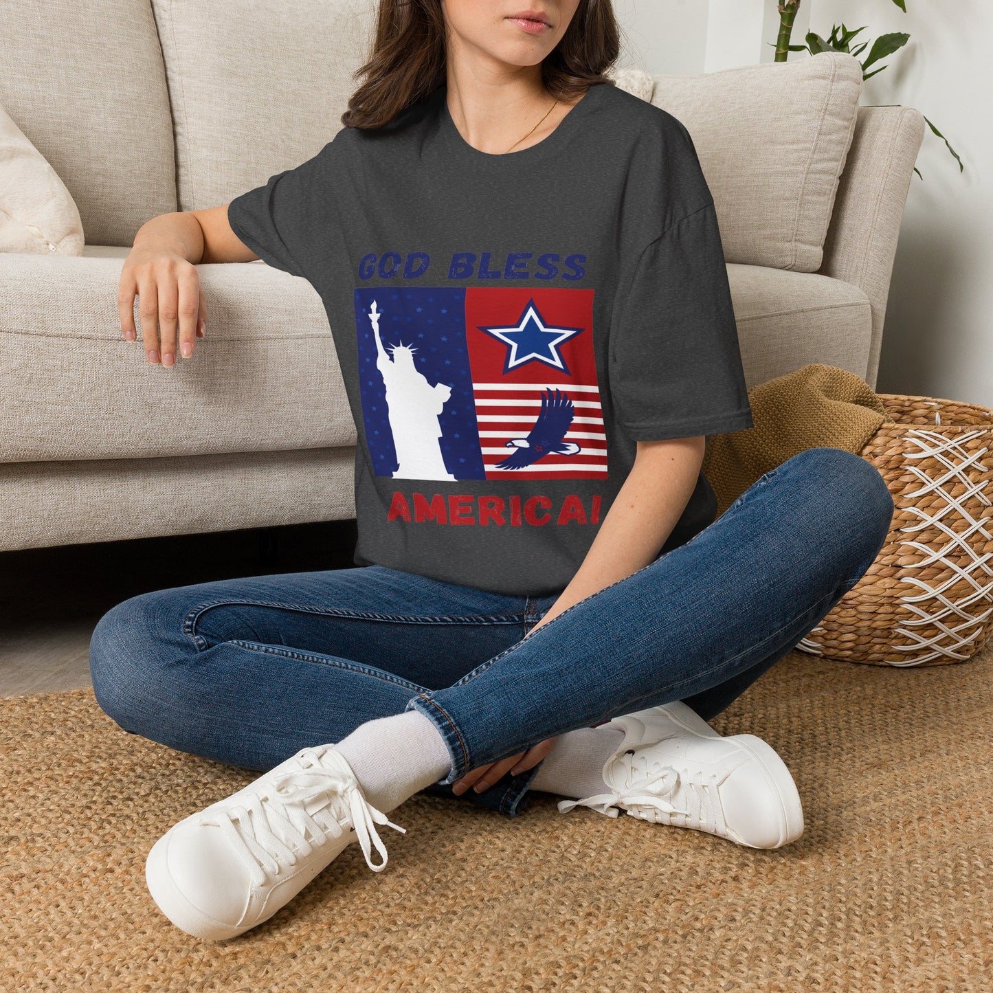 4th of July Unisex Softstyle T-Shirt |  Patriotic Tee