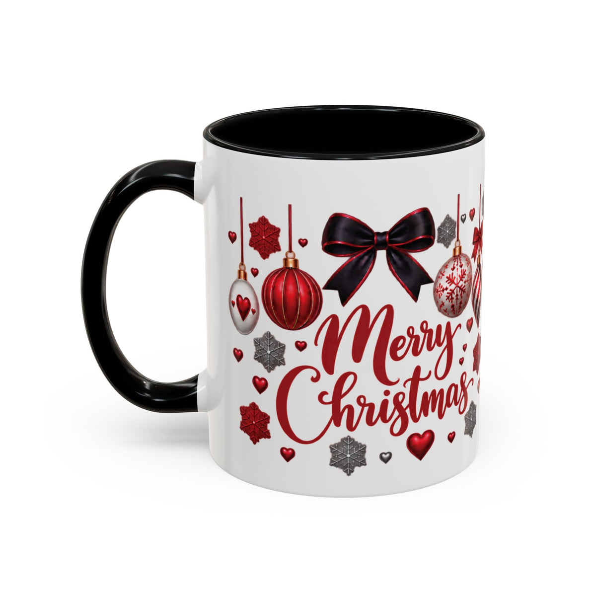 Personalized Christmas Mug with Name – Accent Coffee Mug (11, 15oz)