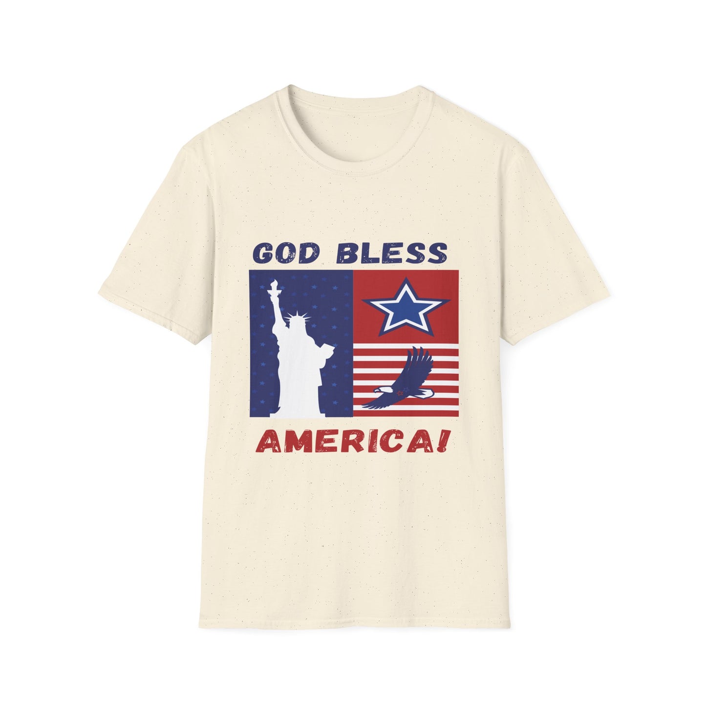 4th of July Unisex Softstyle T-Shirt |  Patriotic Tee