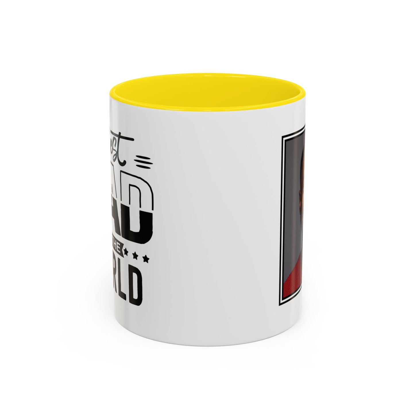 Custom Father's Day Accent Coffee Mug | 11oz & 15oz Personalized Ceramic Mug
