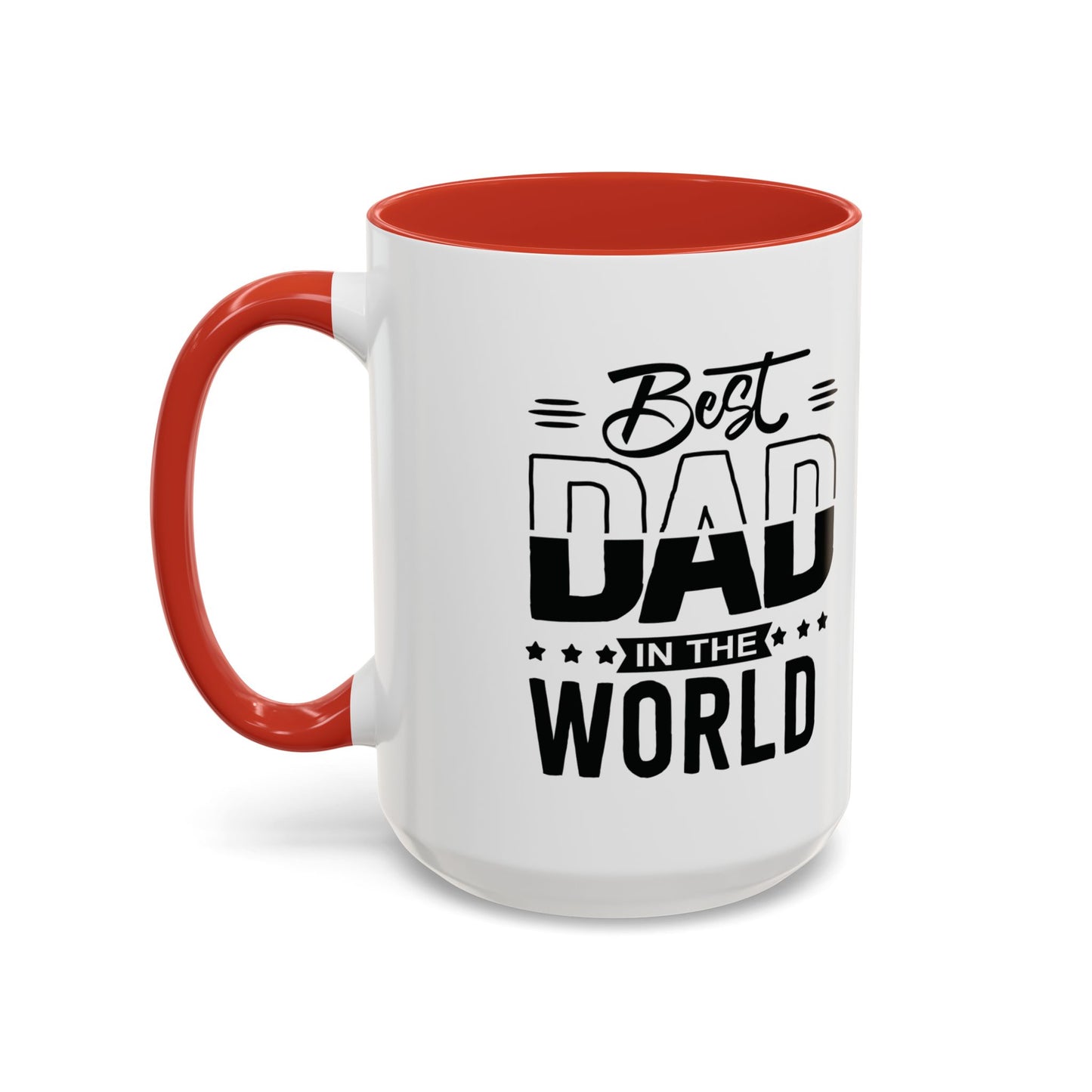 Custom Father's Day Accent Coffee Mug | 11oz & 15oz Personalized Ceramic Mug