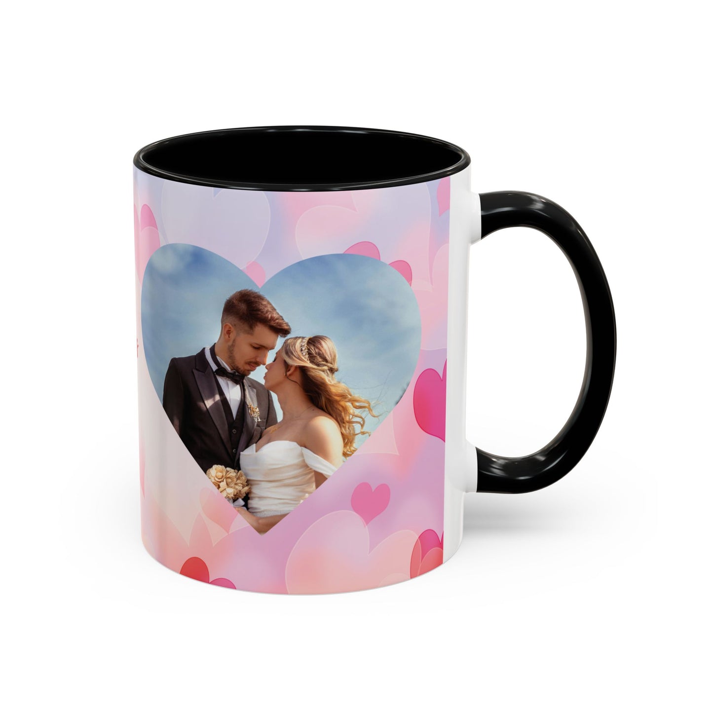 Valentine’s Day Mug Set – Romantic Heart & Custom Photo Design