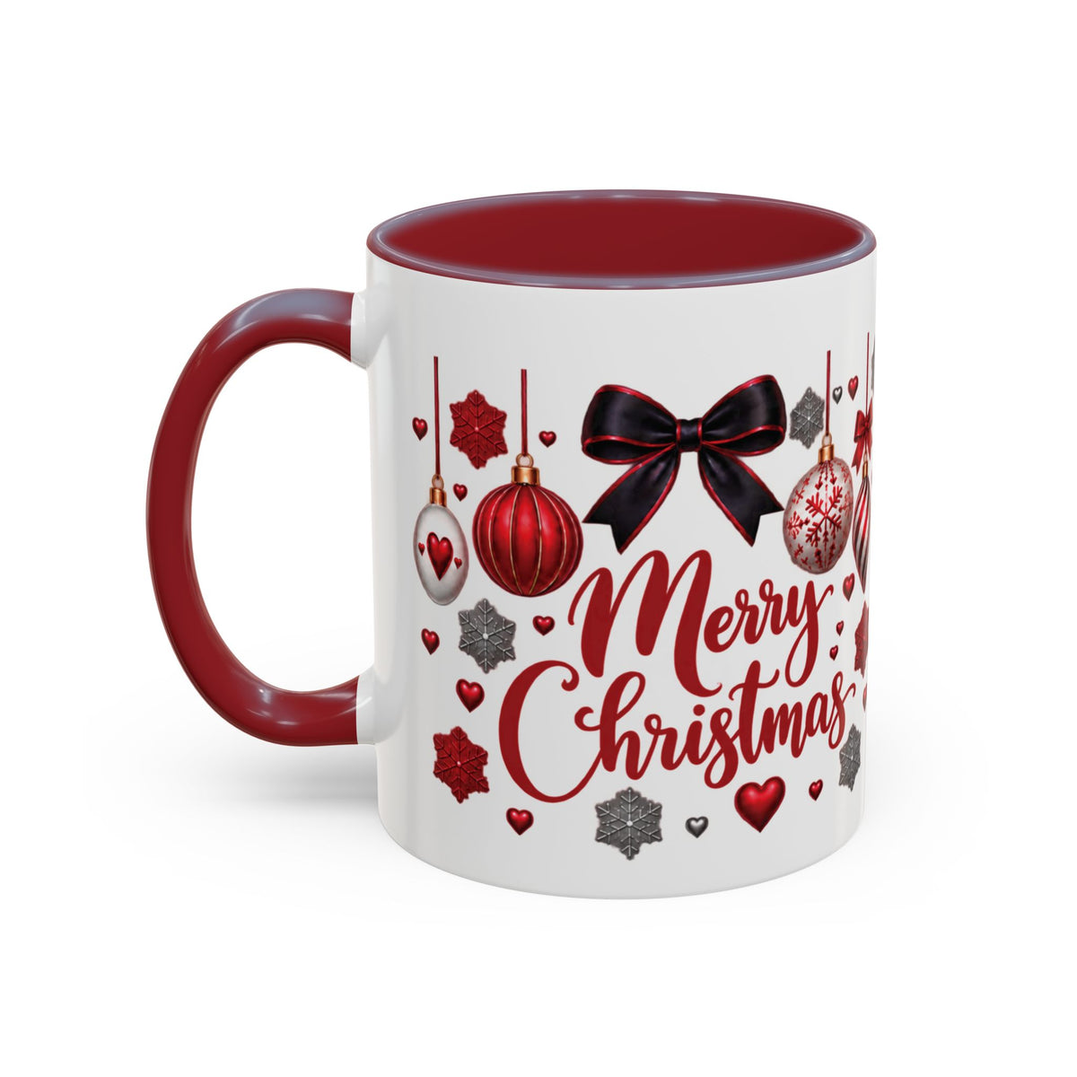 Personalized Christmas Mug with Name – Accent Coffee Mug (11, 15oz)