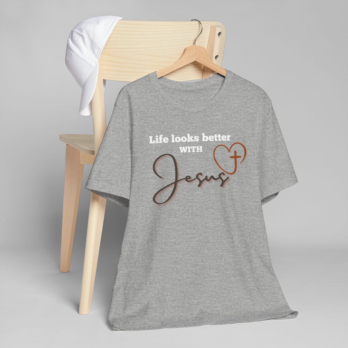 Faith Over Everything “With Jesus” Tee| Unisex Jersey Tee