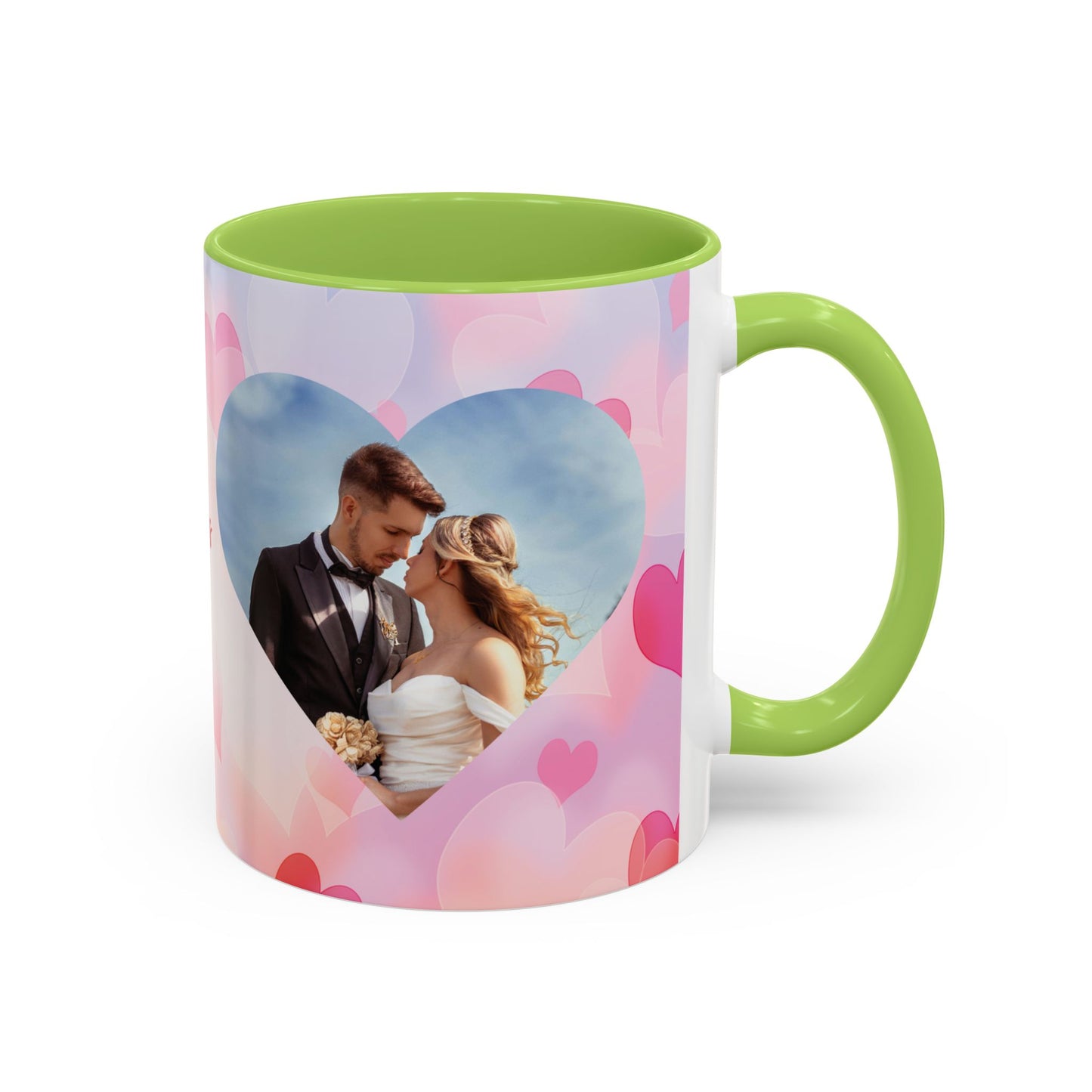 Valentine’s Day Mug Set – Romantic Heart & Custom Photo Design