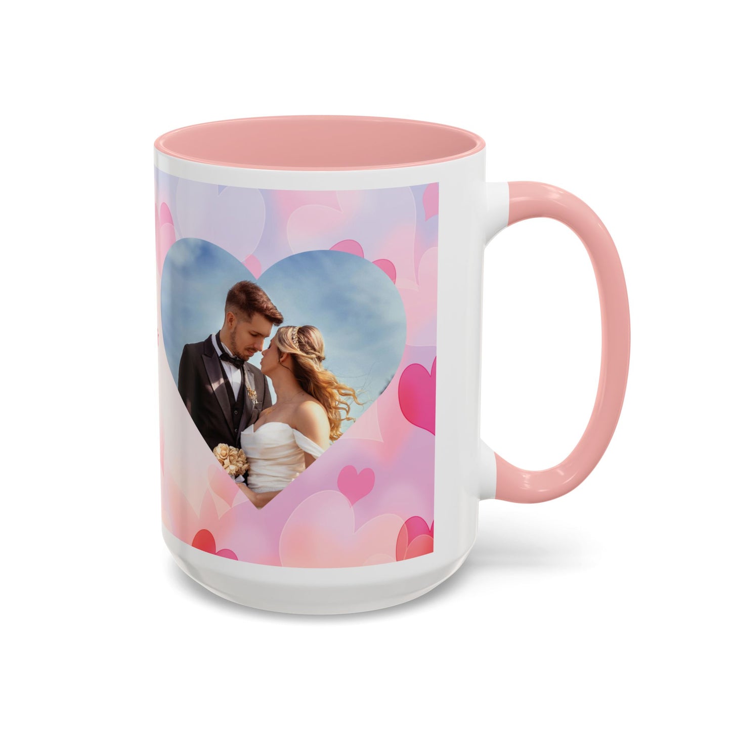 Valentine’s Day Mug Set – Romantic Heart & Custom Photo Design