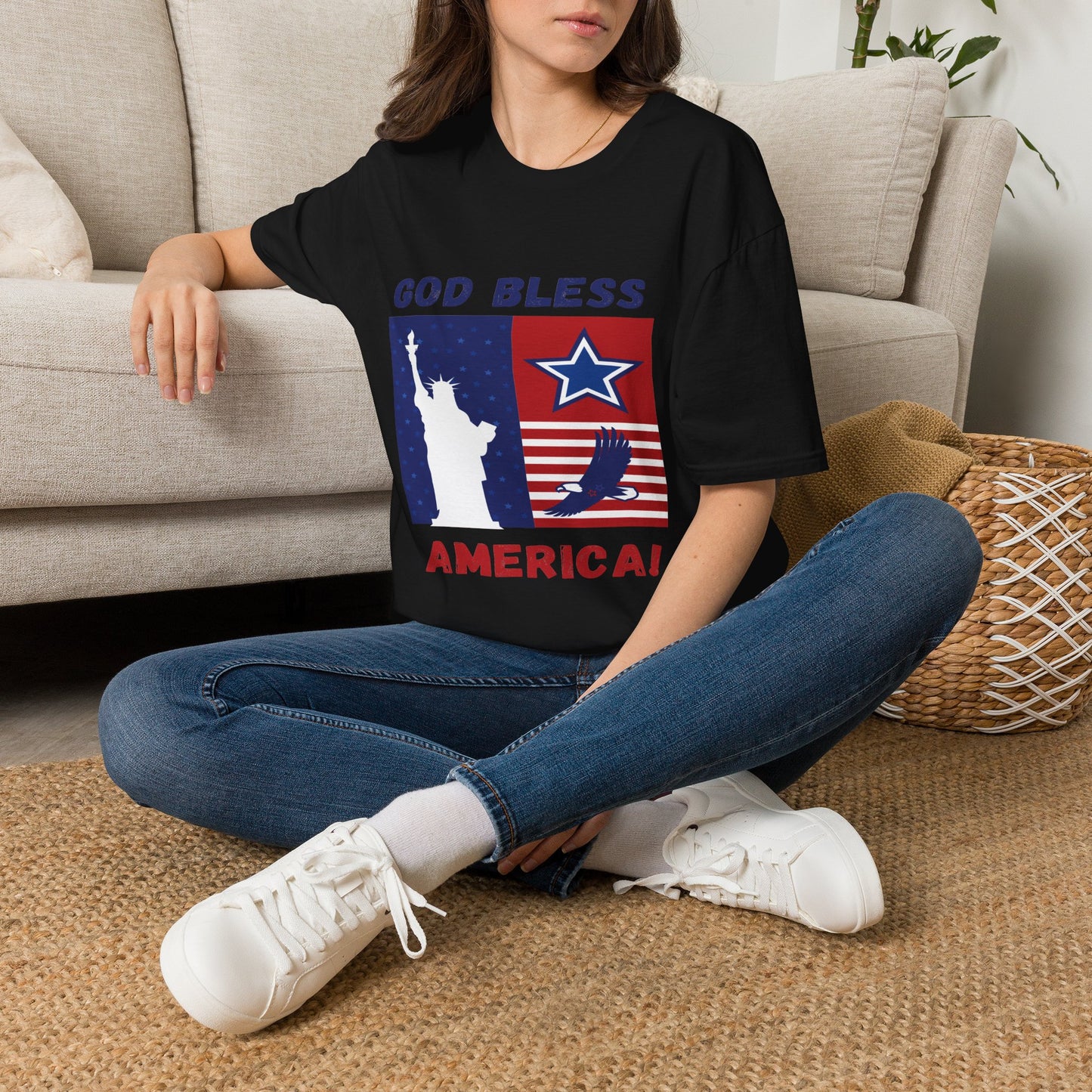 4th of July Unisex Softstyle T-Shirt |  Patriotic Tee