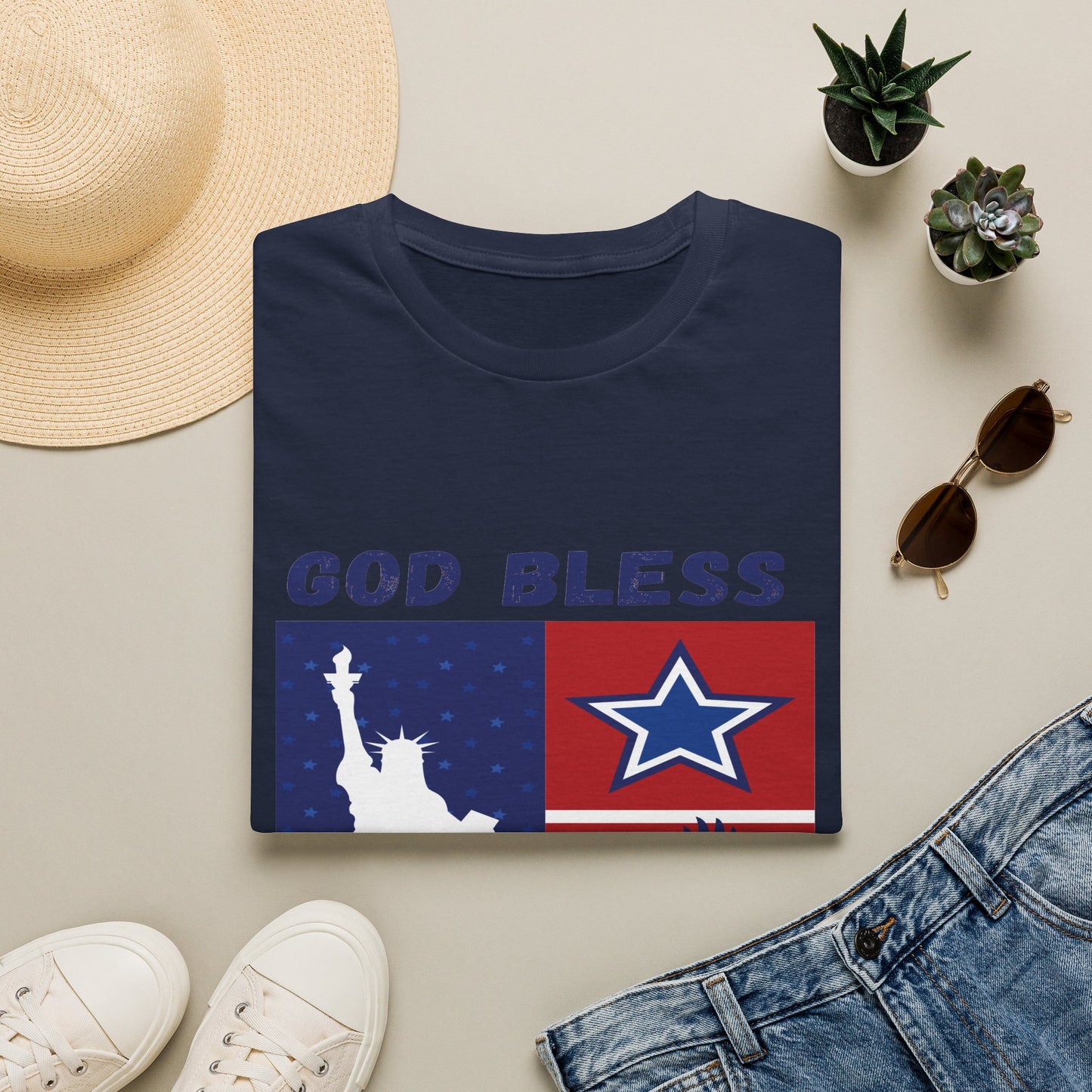 4th of July Unisex Softstyle T-Shirt |  Patriotic Tee