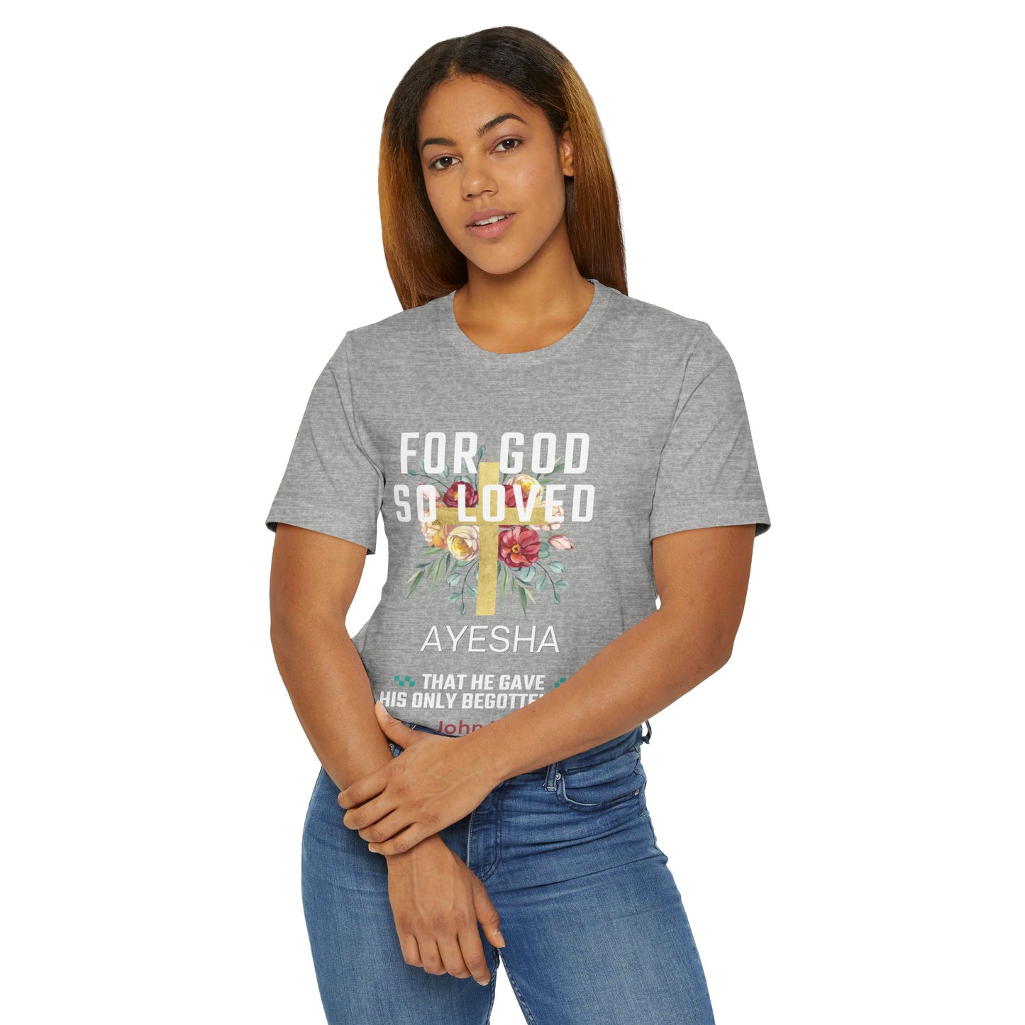 Faith Over Everything “With Jesus” Tee| Unisex Jersey Tee