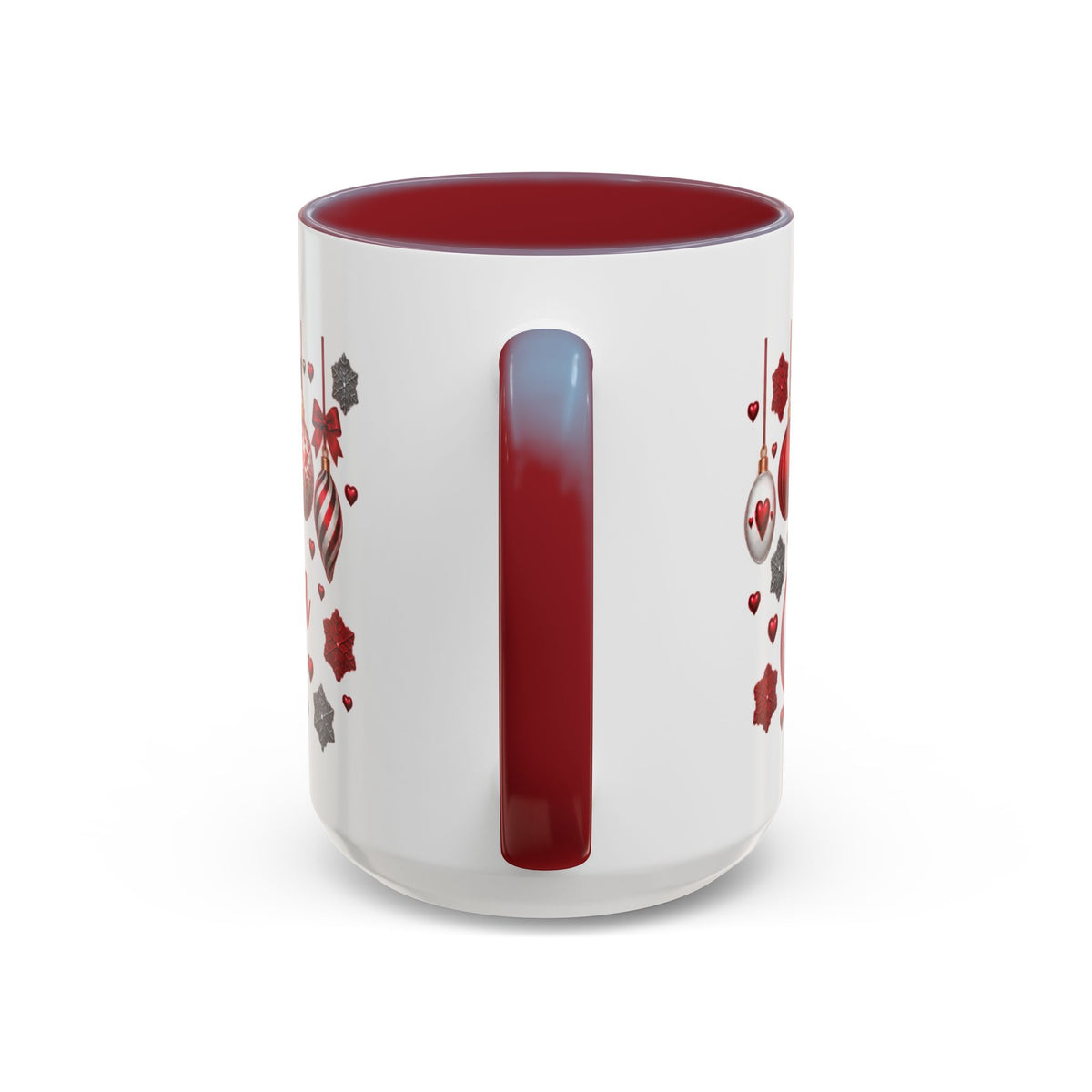 Personalized Christmas Mug with Name – Accent Coffee Mug (11, 15oz)
