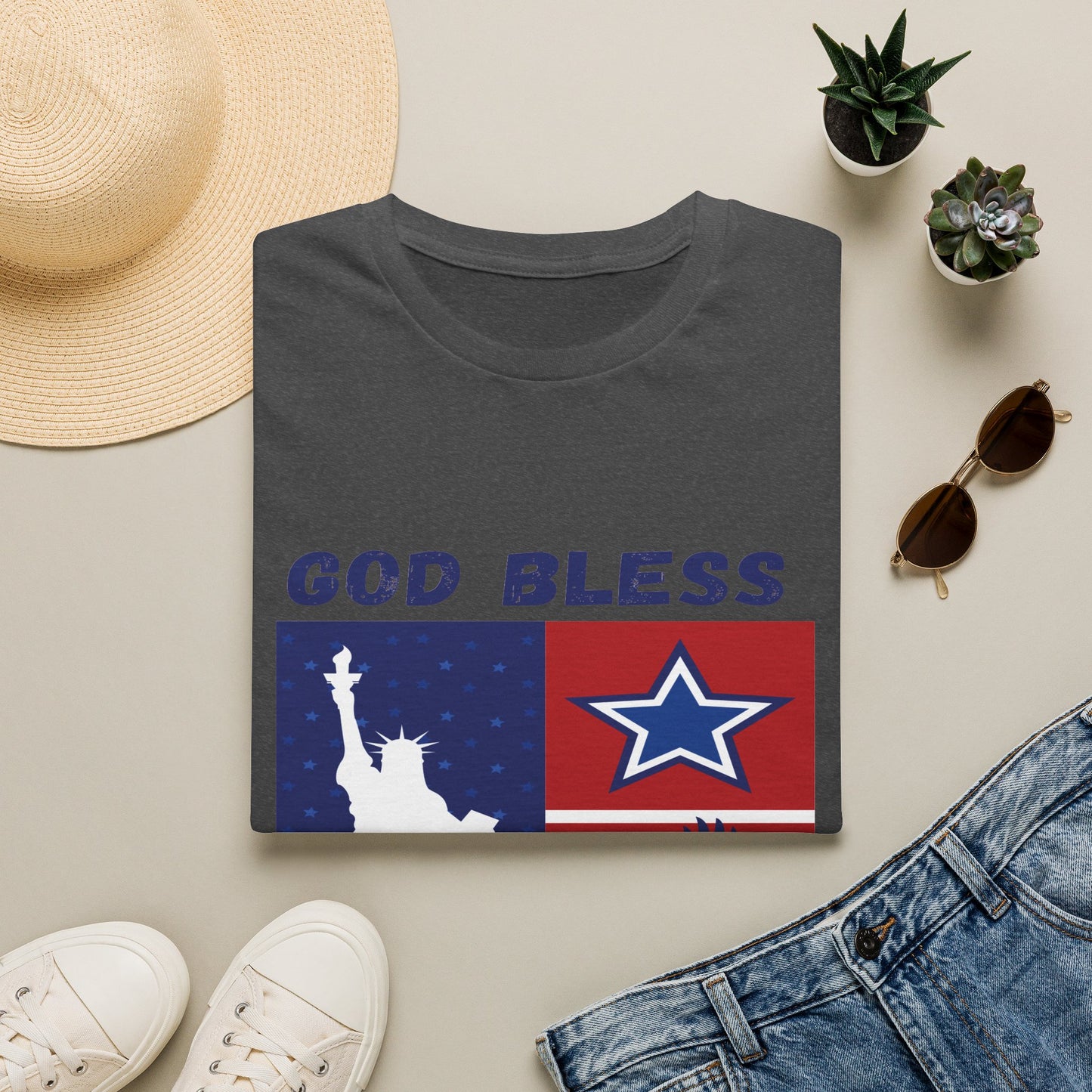 4th of July Unisex Softstyle T-Shirt |  Patriotic Tee