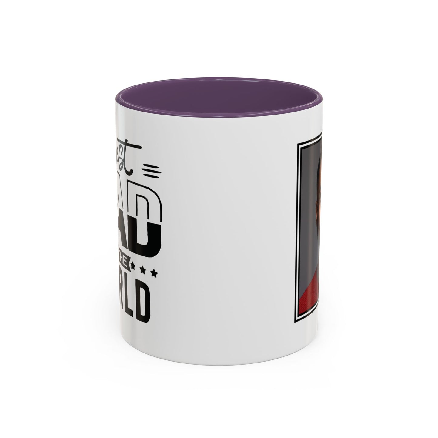 Custom Father's Day Accent Coffee Mug | 11oz & 15oz Personalized Ceramic Mug