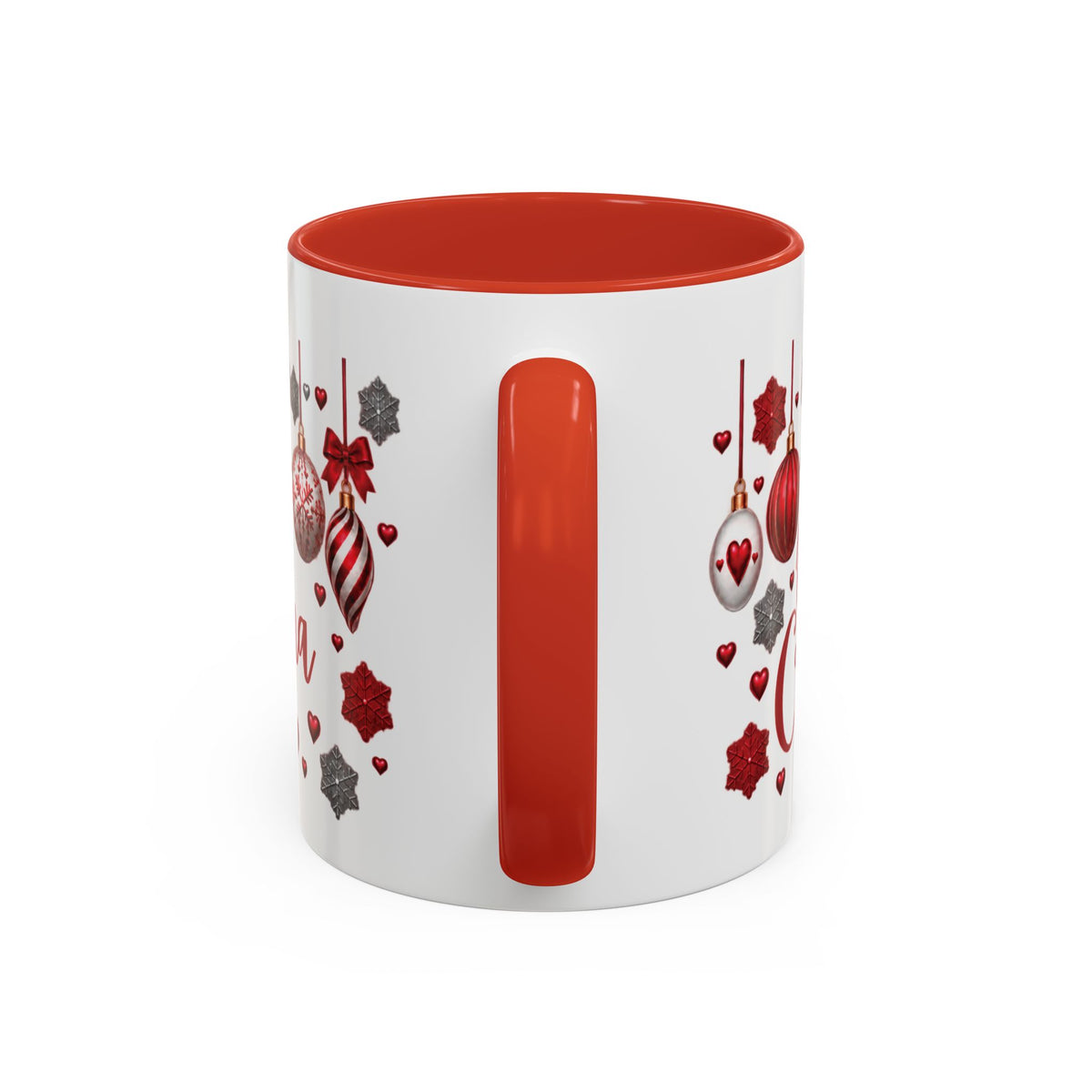 Personalized Christmas Mug with Name – Accent Coffee Mug (11, 15oz)