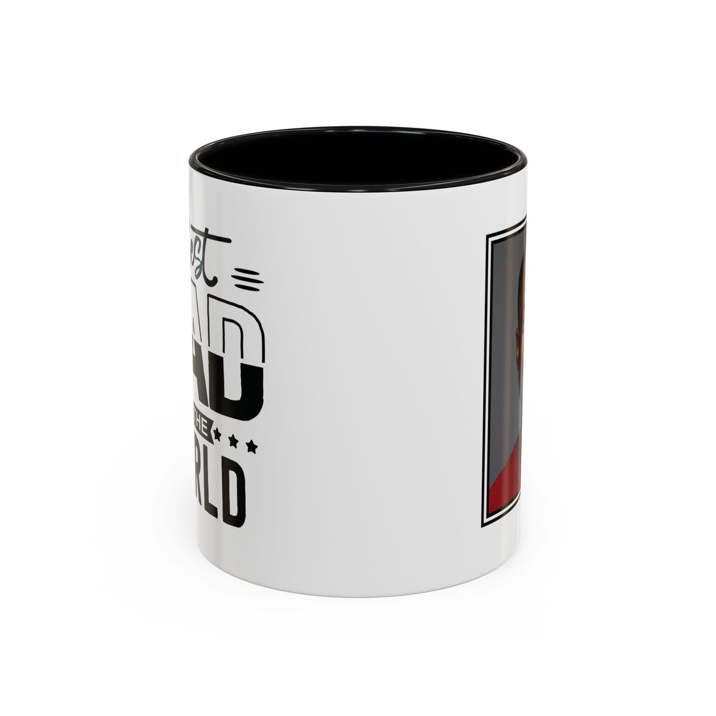 Custom Father's Day Accent Coffee Mug | 11oz & 15oz Personalized Ceramic Mug