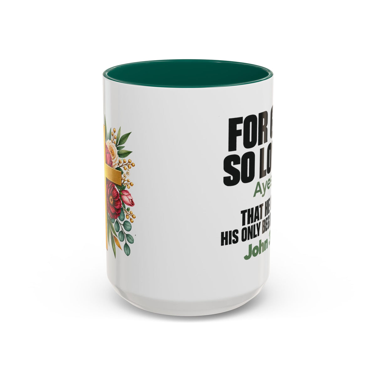 Personalized John 3:16 Christian Mug | For God So Loved Faith Gift (11oz, 15oz)